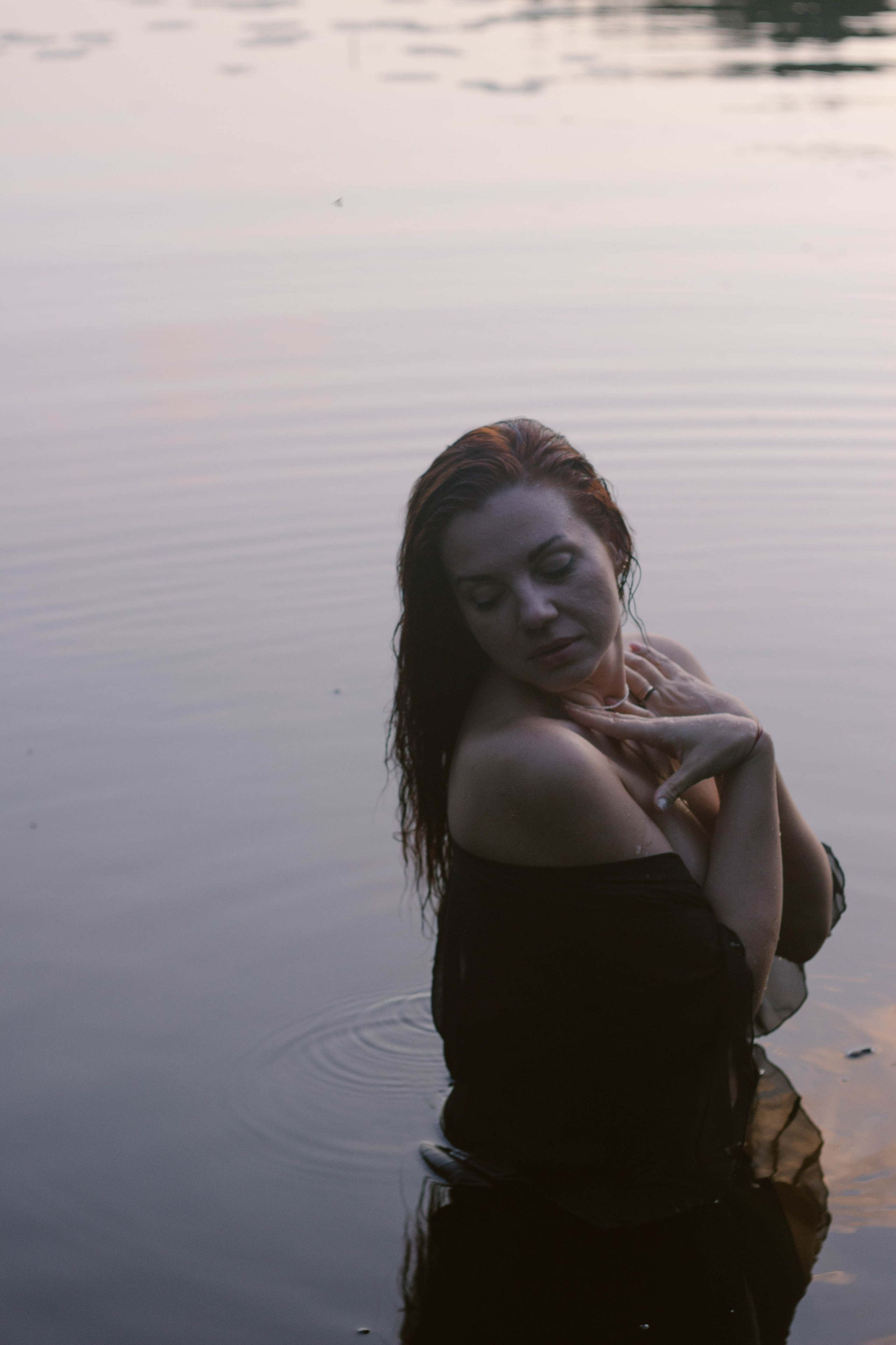 Маша. Закат. Озеро. Фотограф в Санкт-Петербурге Головина Анастасия