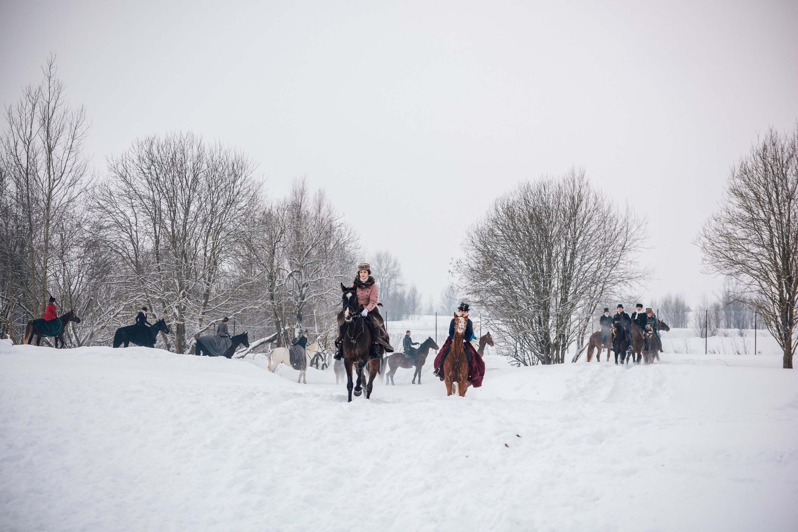 Зимняя парфорсная охота. Фотограф Диана Вальтер
