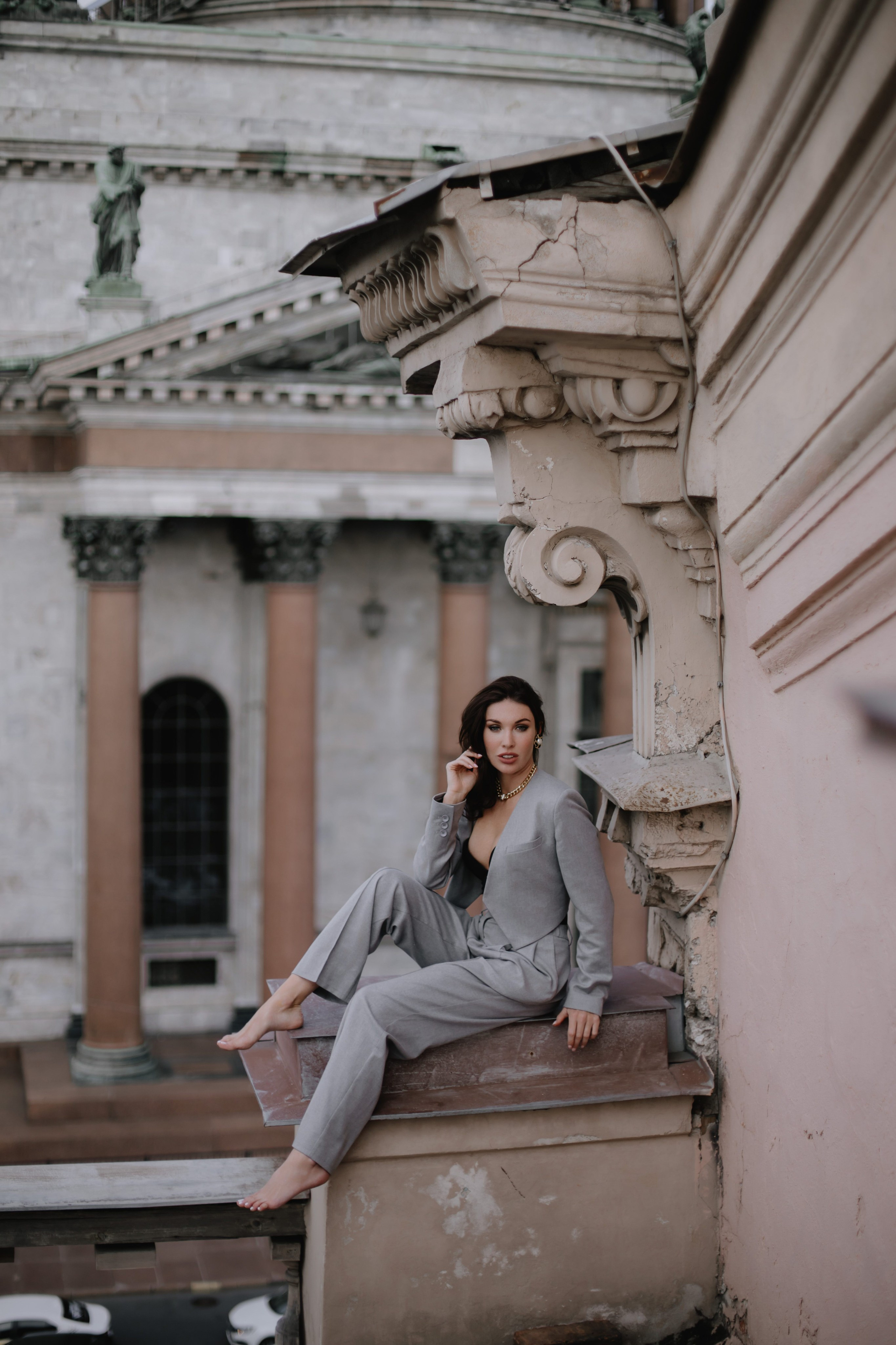 Вероника (съемка на крыше). Фотограф в Москве и Санкт-Петербурге Дарина