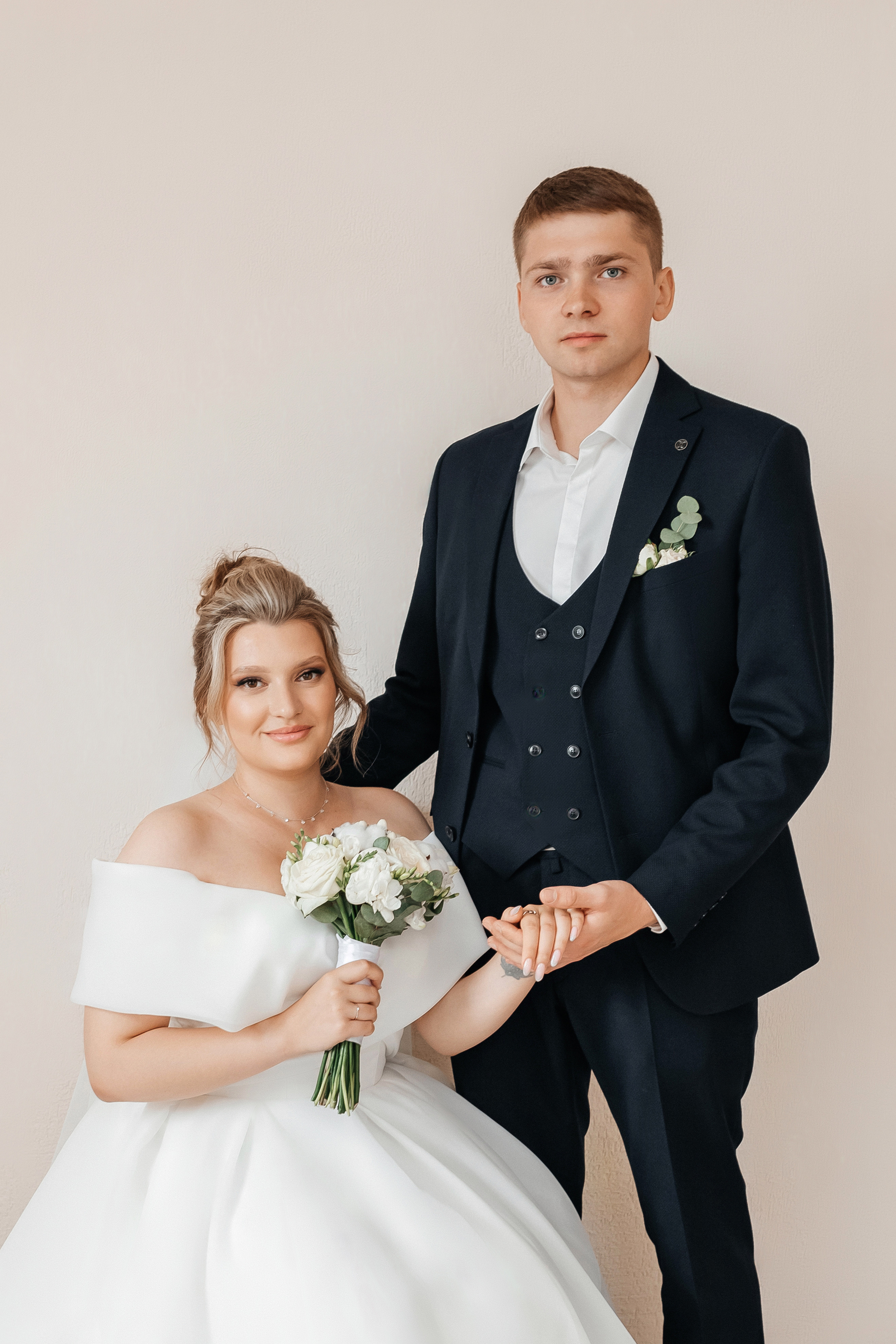 жених и невеста портретное фото