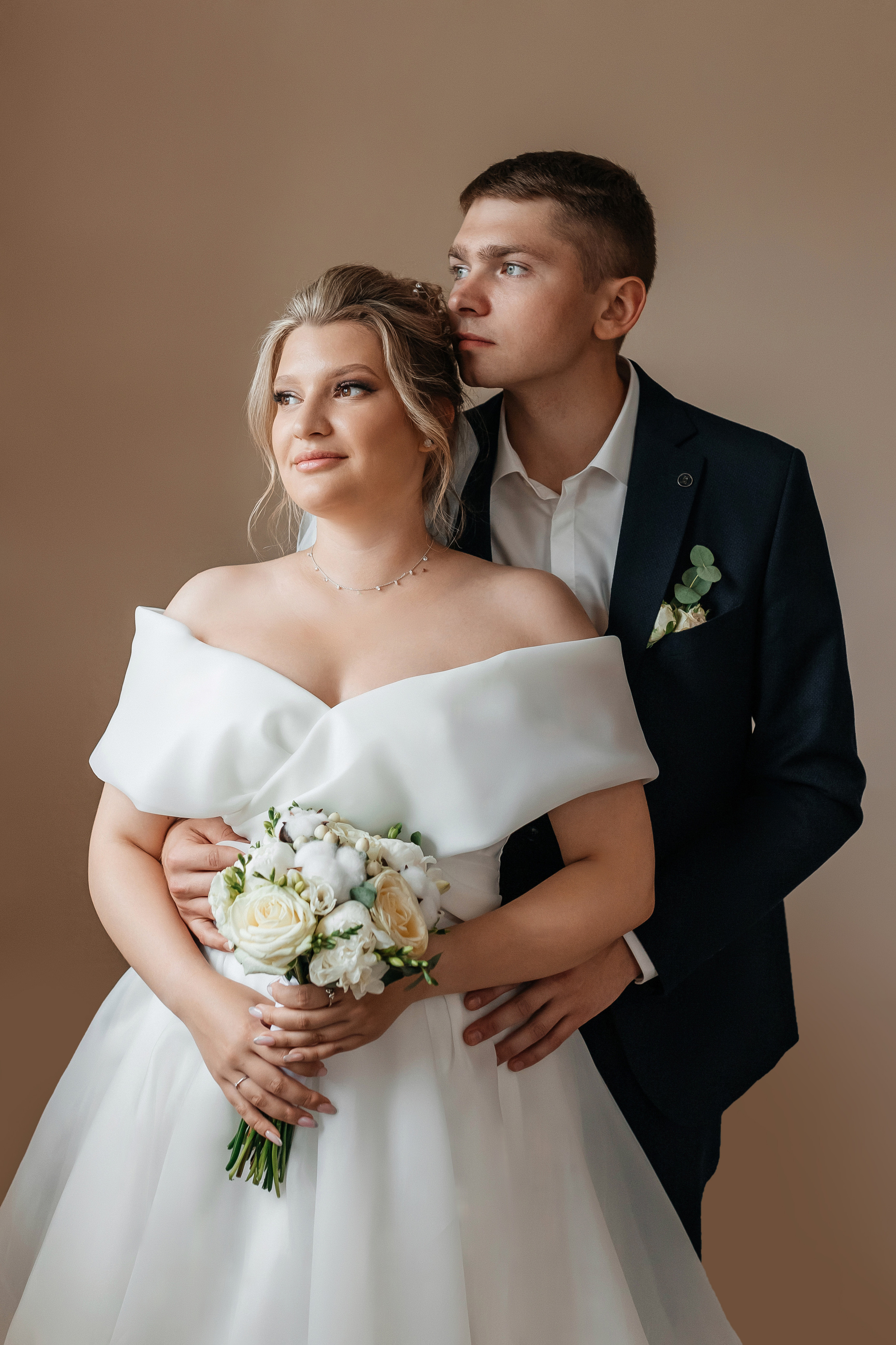 жених и невеста портретное фото