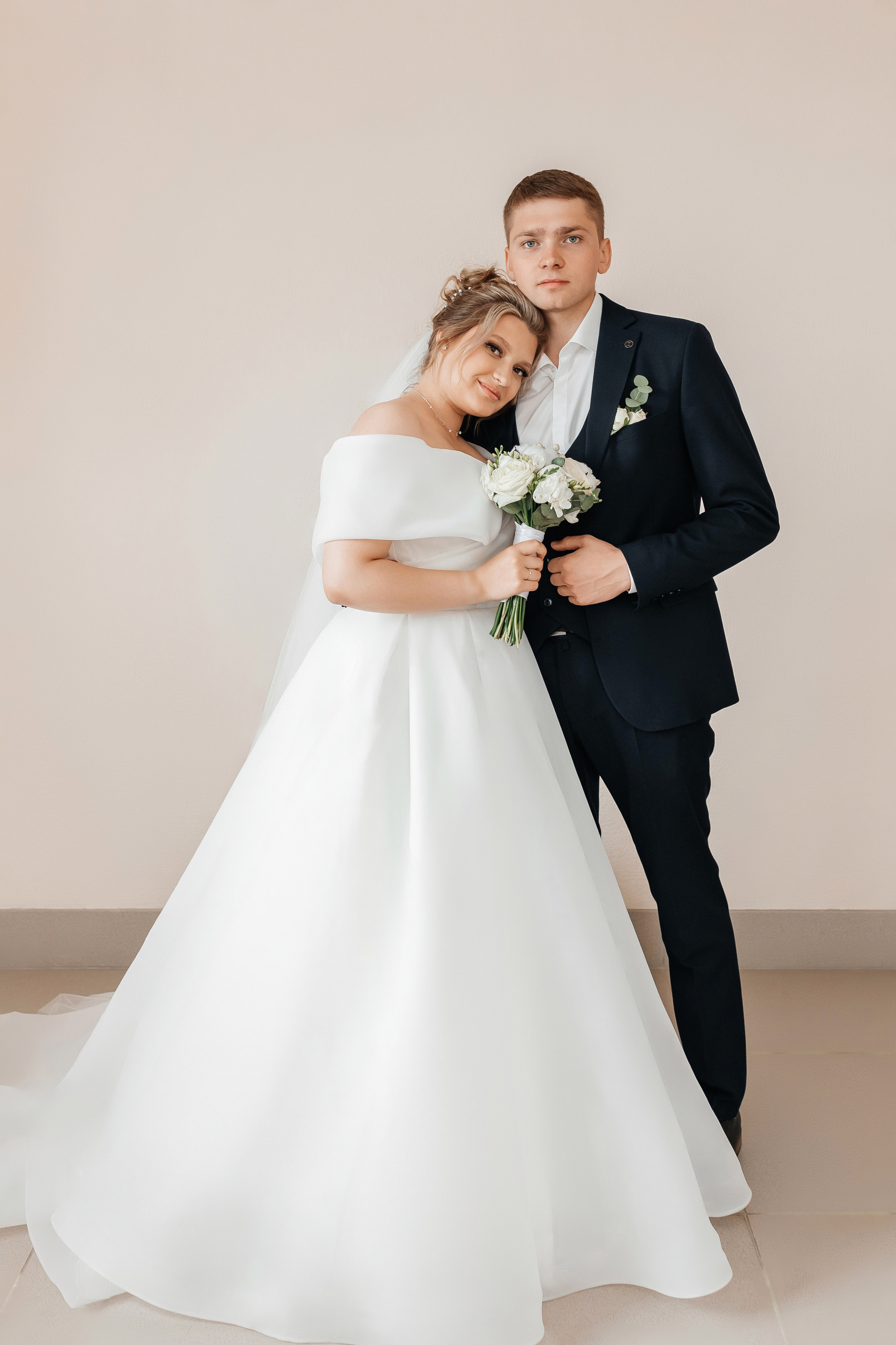 жених и невеста портретное фото