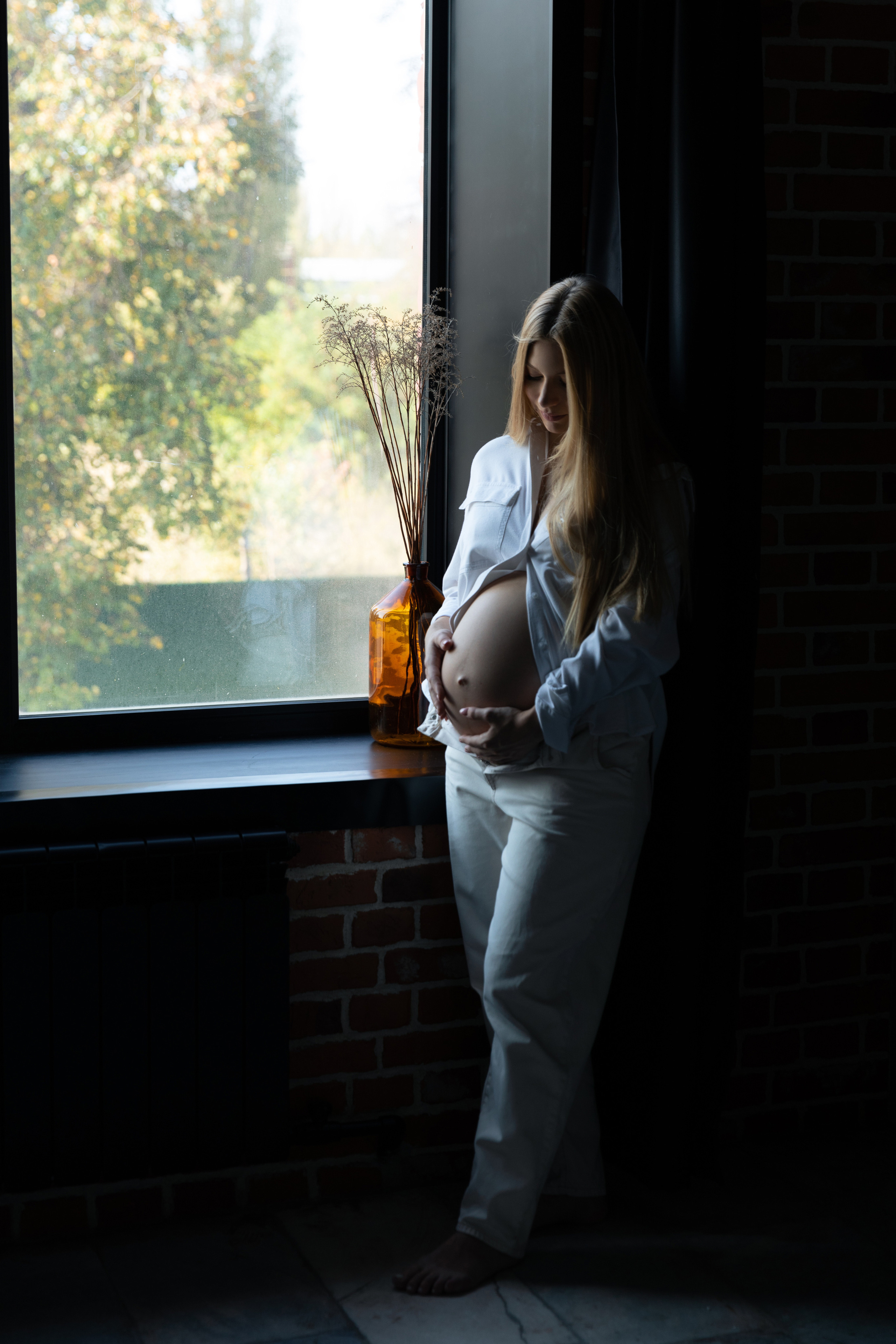 Беременность. Фотограф Мария Щеголькова. Чувственный женский портрет