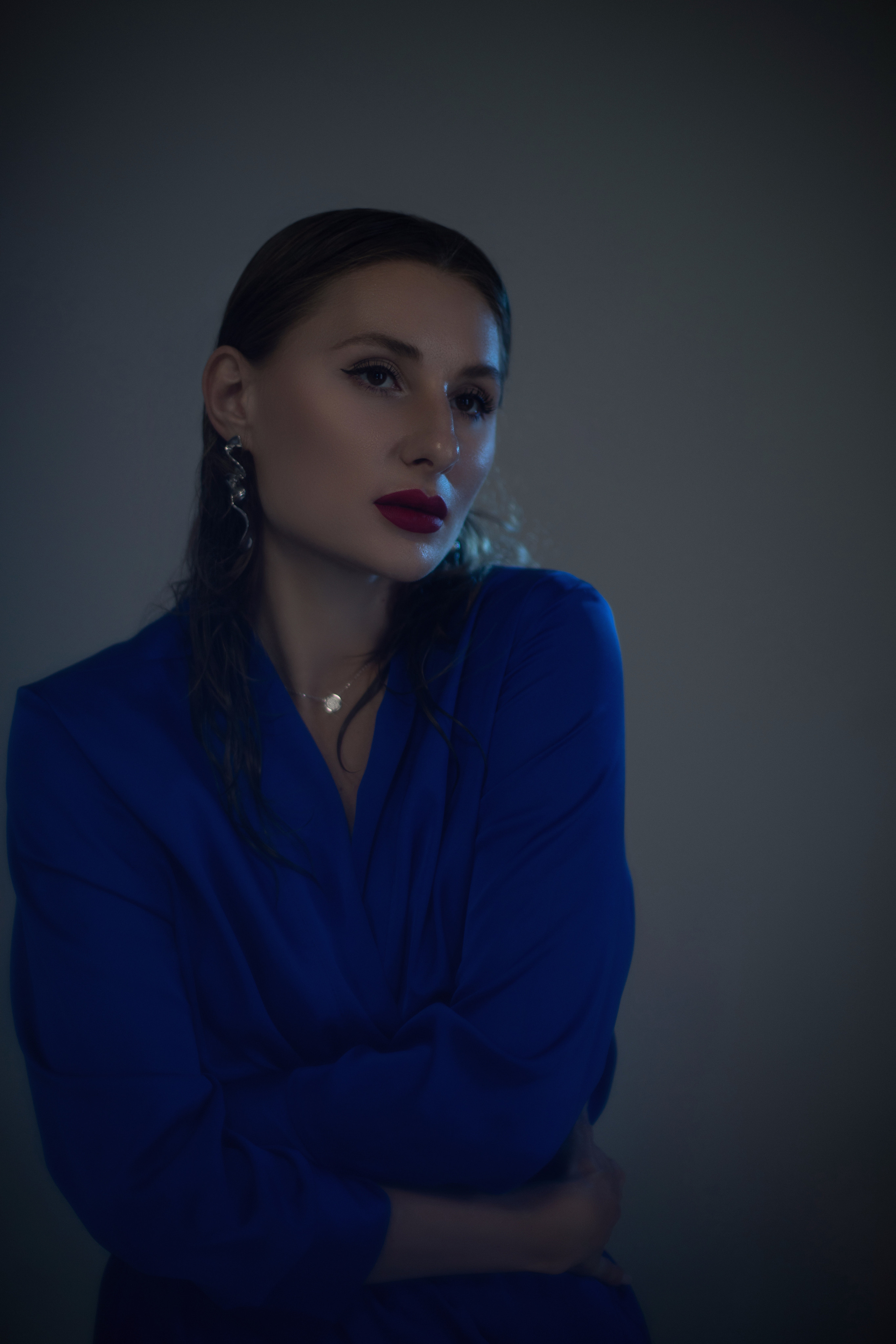 Ирина «Blue moon». Фотограф Мария Щеголькова. Чувственный женский портрет