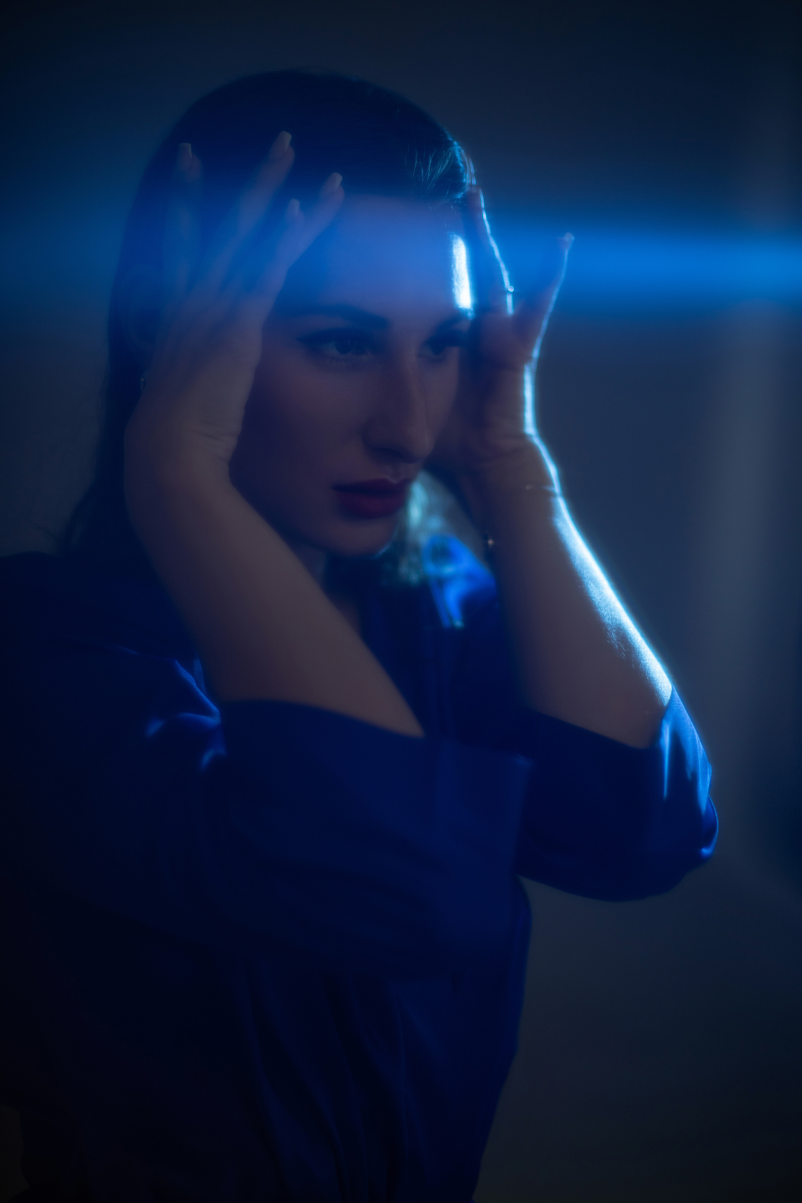 Ирина «Blue moon». Фотограф Мария Щеголькова. Чувственный женский портрет