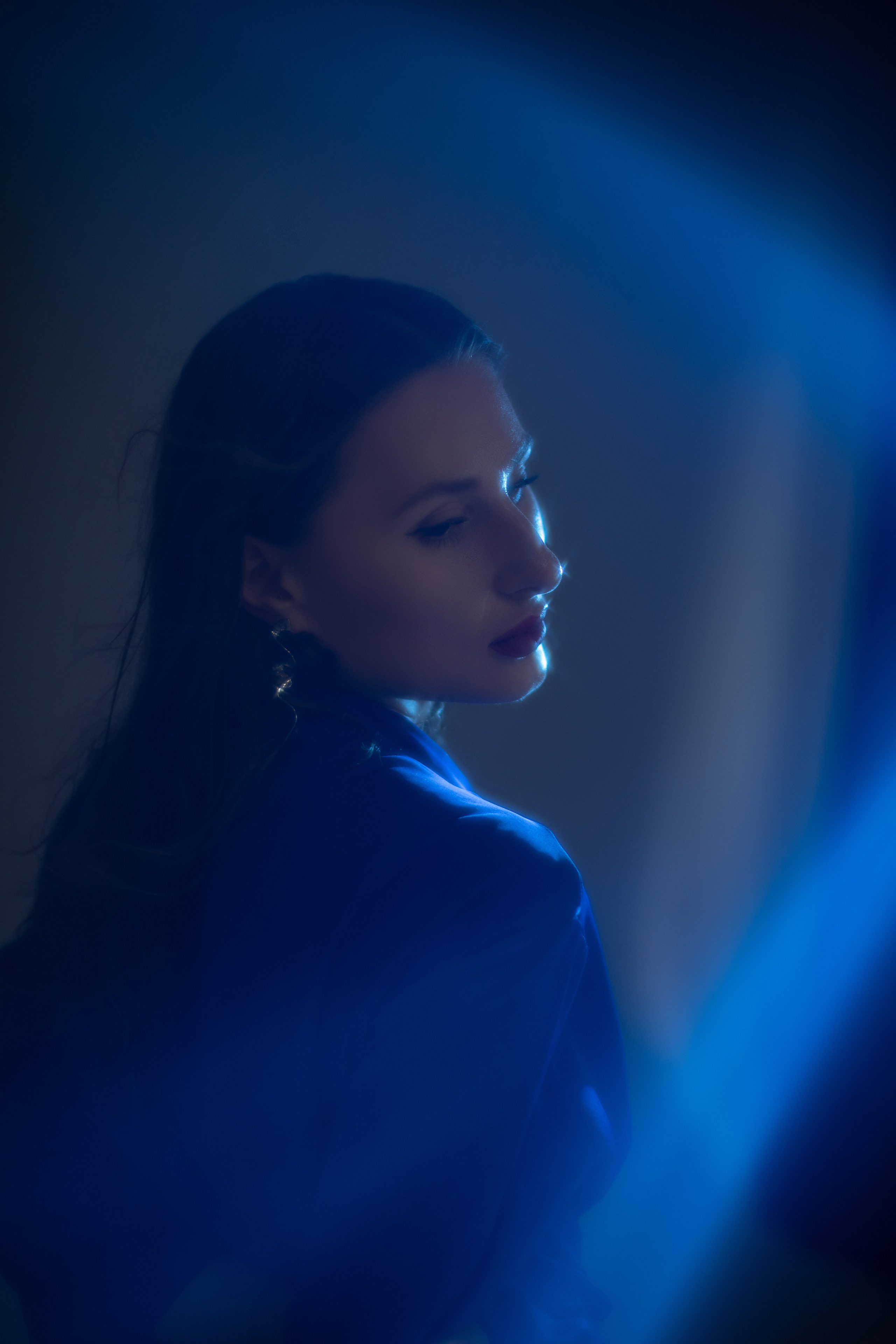 Ирина «Blue moon». Фотограф Мария Щеголькова. Чувственный женский портрет