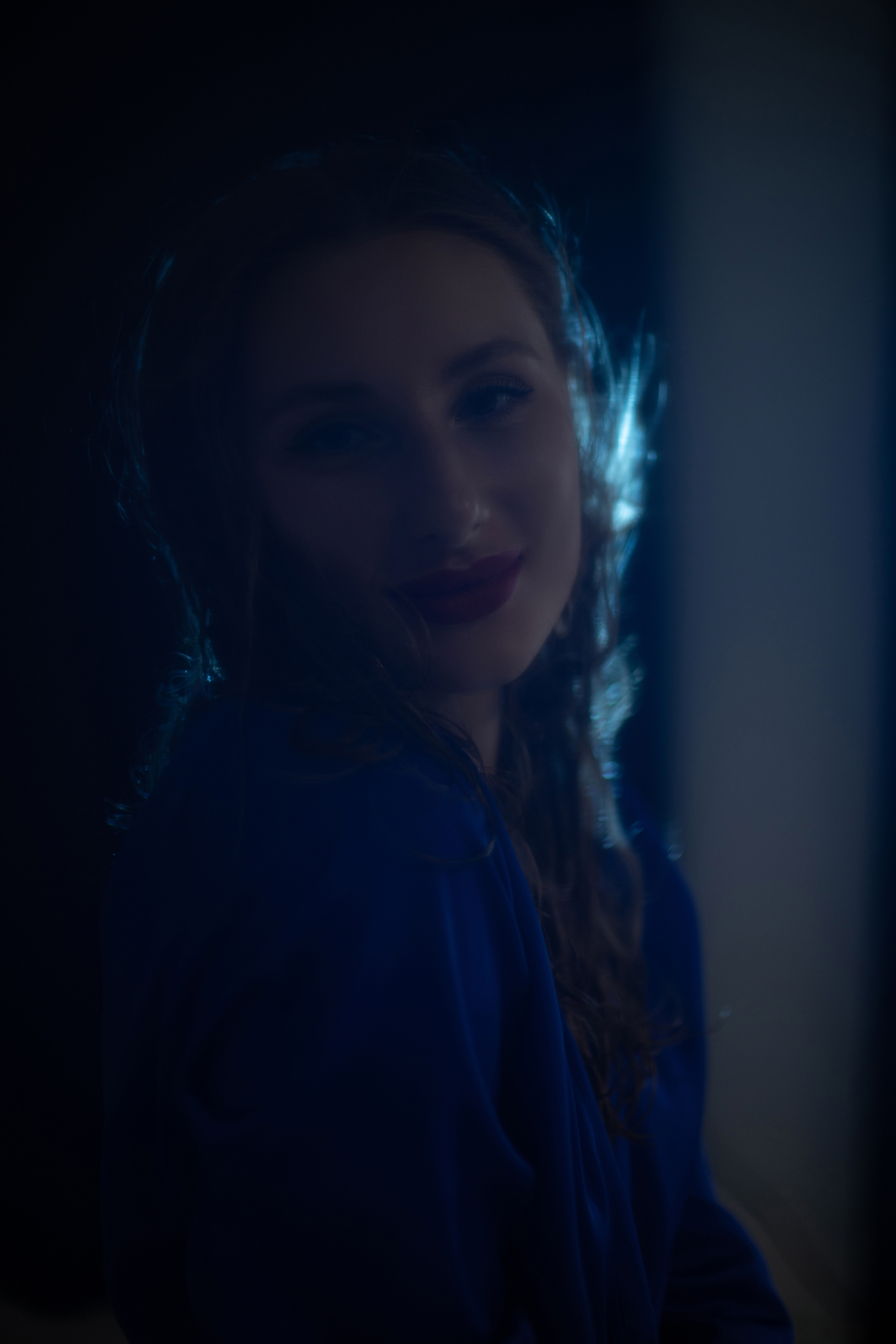 Ирина «Blue moon». Фотограф Мария Щеголькова. Чувственный женский портрет