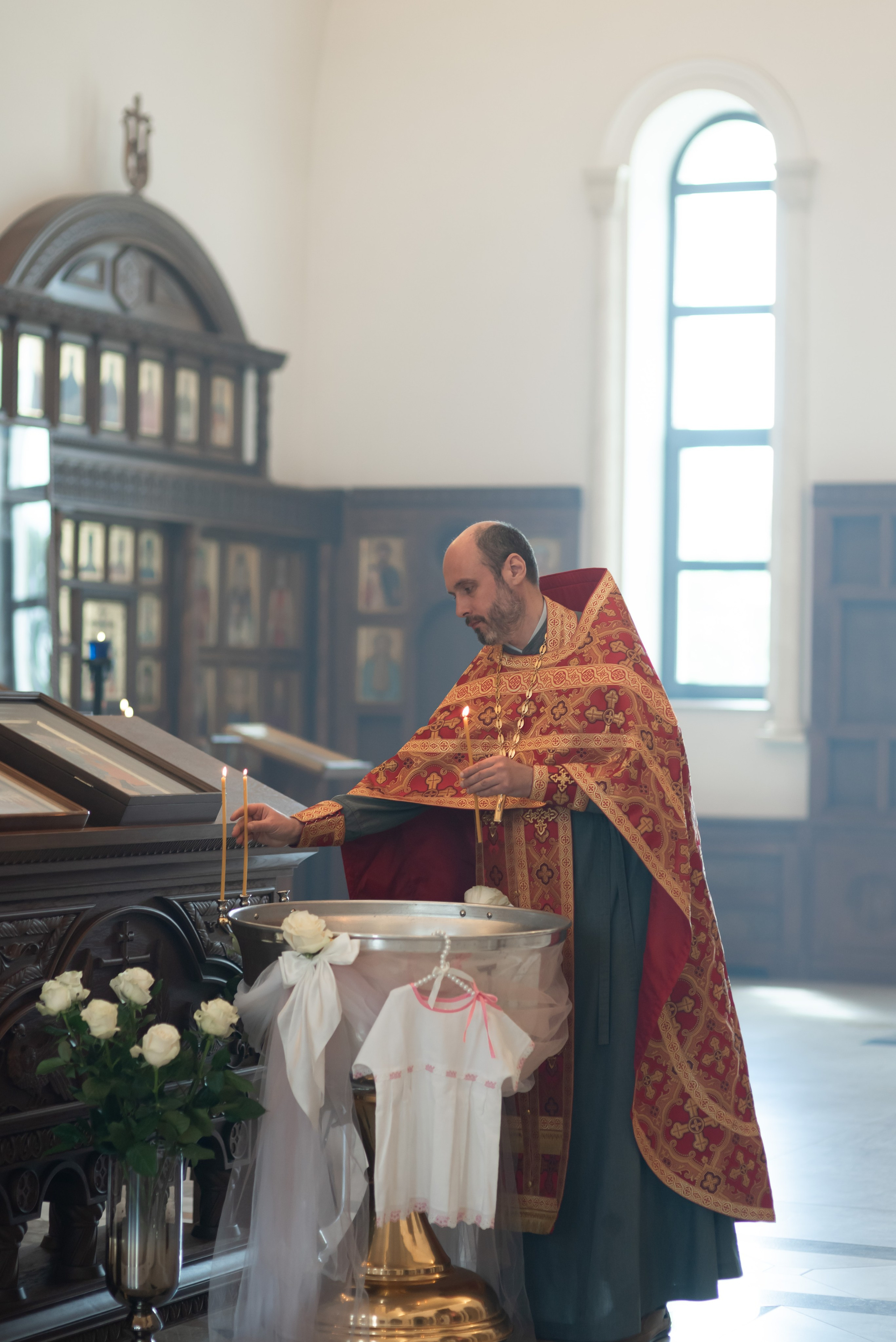 Украшение купели. Фотограф Крещения и Венчания. Минск и другие города. Почтенная Наташа