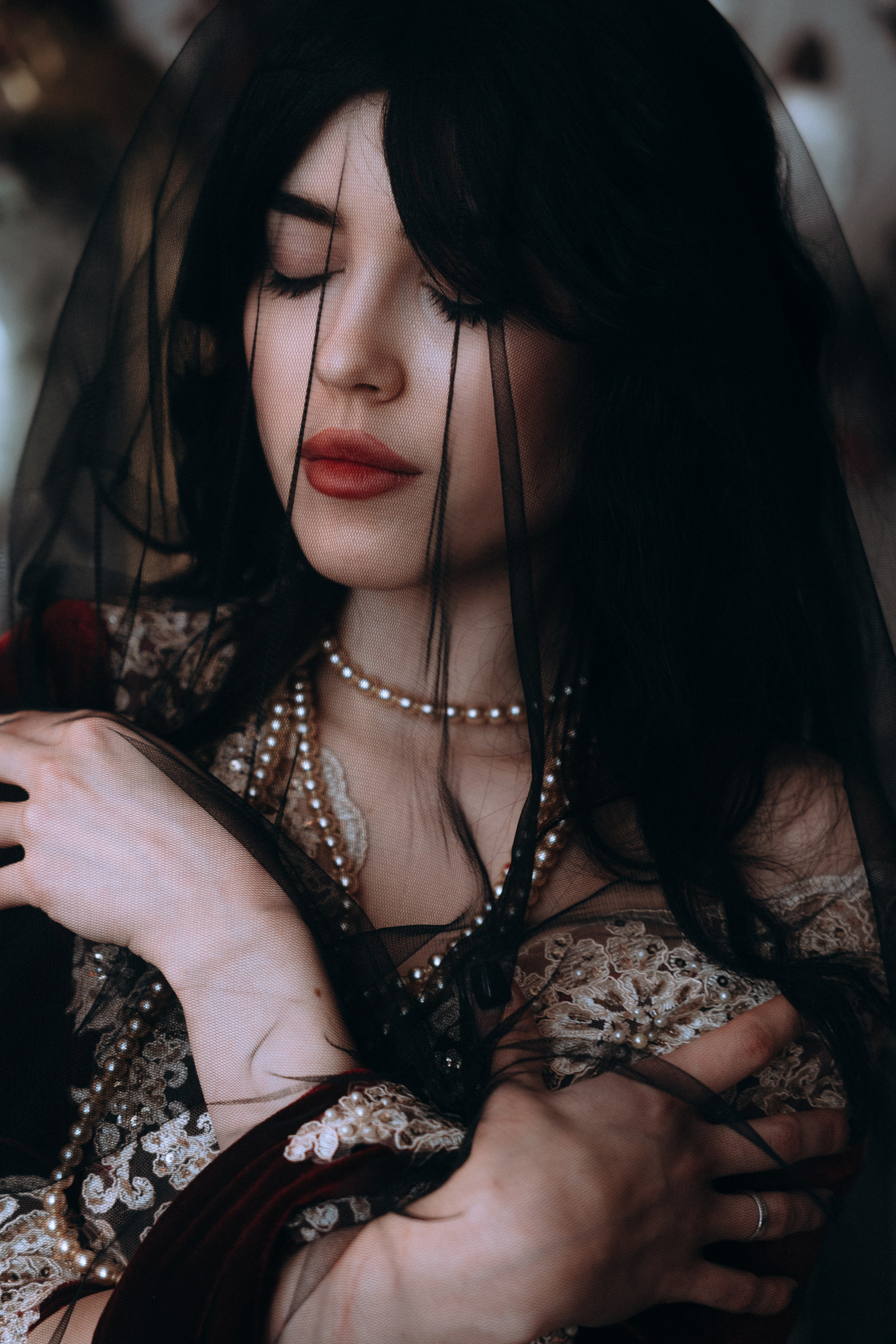 Готическая фотосессия в фотостудии. Портретный свадебный фотограф Крым | Евгения Щитенко