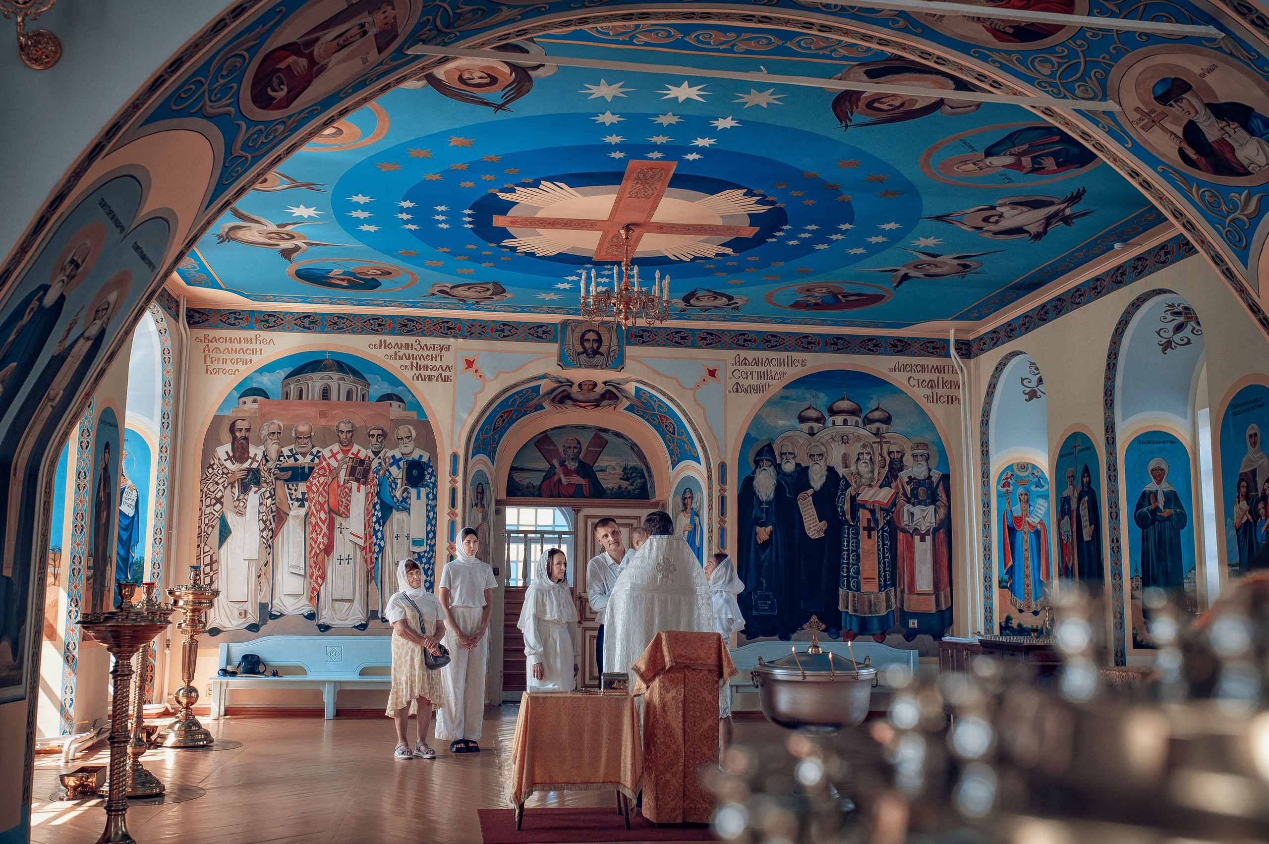 Съемка таинства крещения в Красноярске. Фотографы крещения/венчания  Красноярск Татьяна и Вячеслав Переваловы