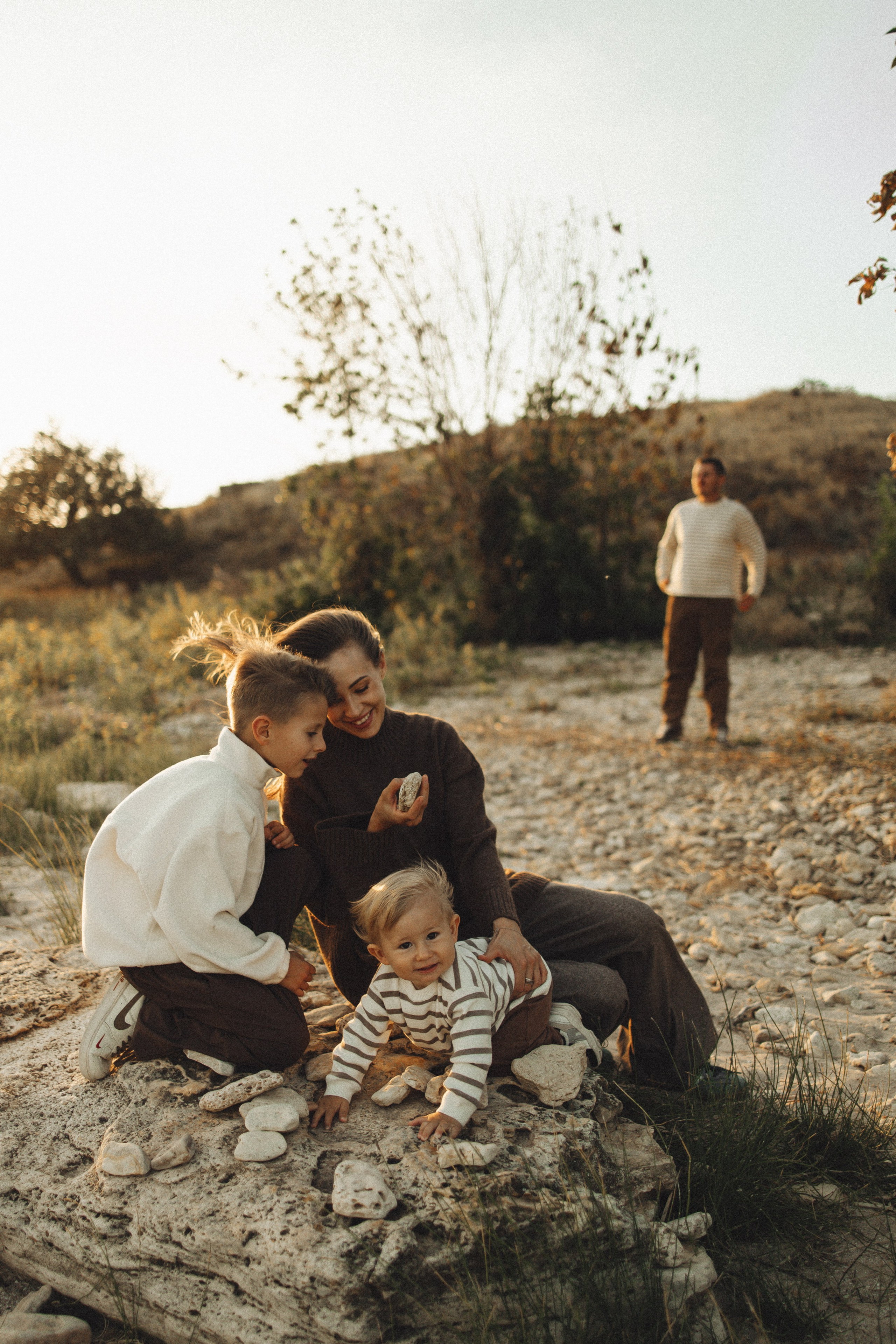 Семейная история, закат в Мержаново. Семейный и детский фотограф, таганрог, ростов-на-дону