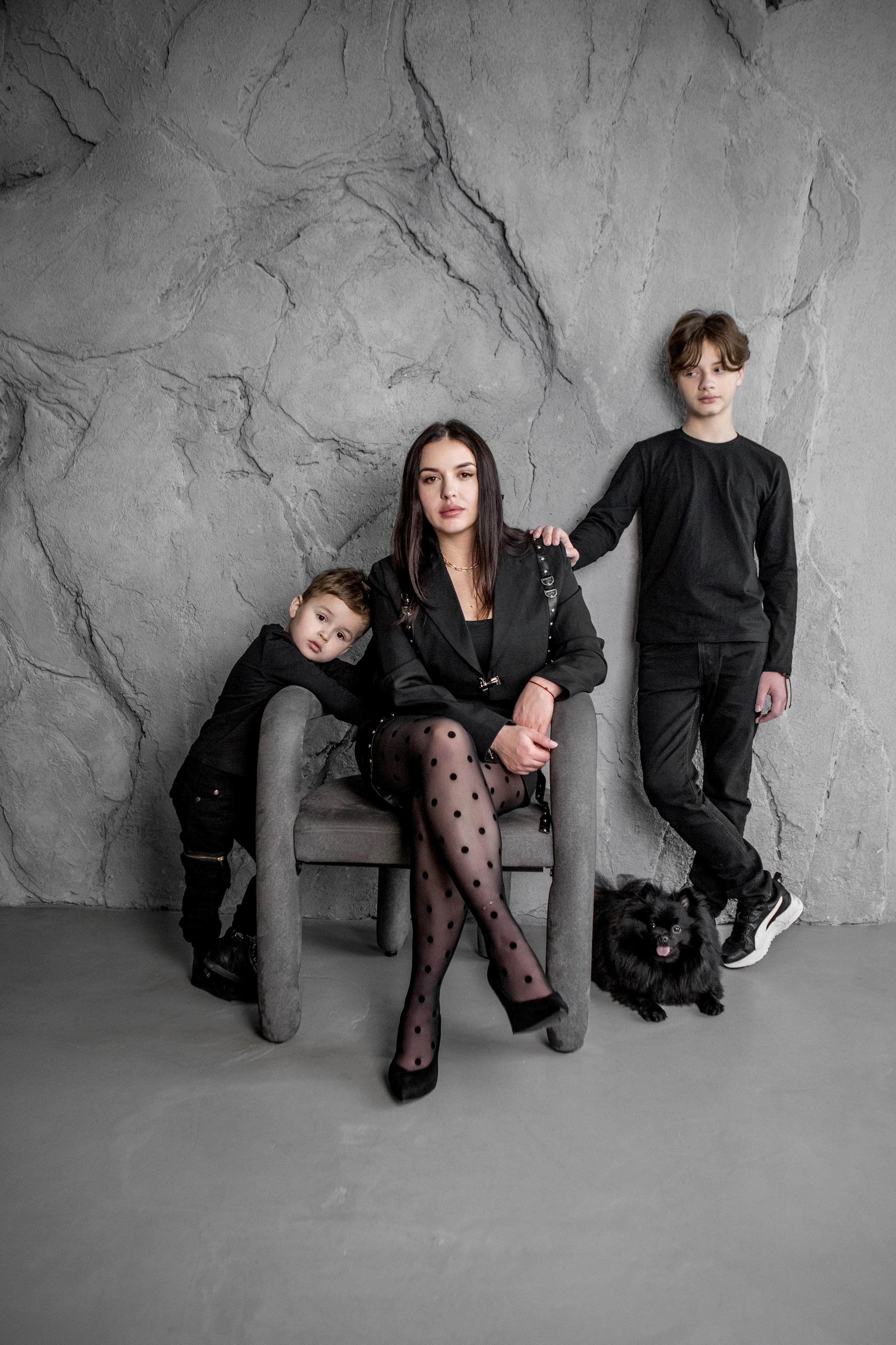 Мама и сыновья. Фотограф Екатерина Голицына