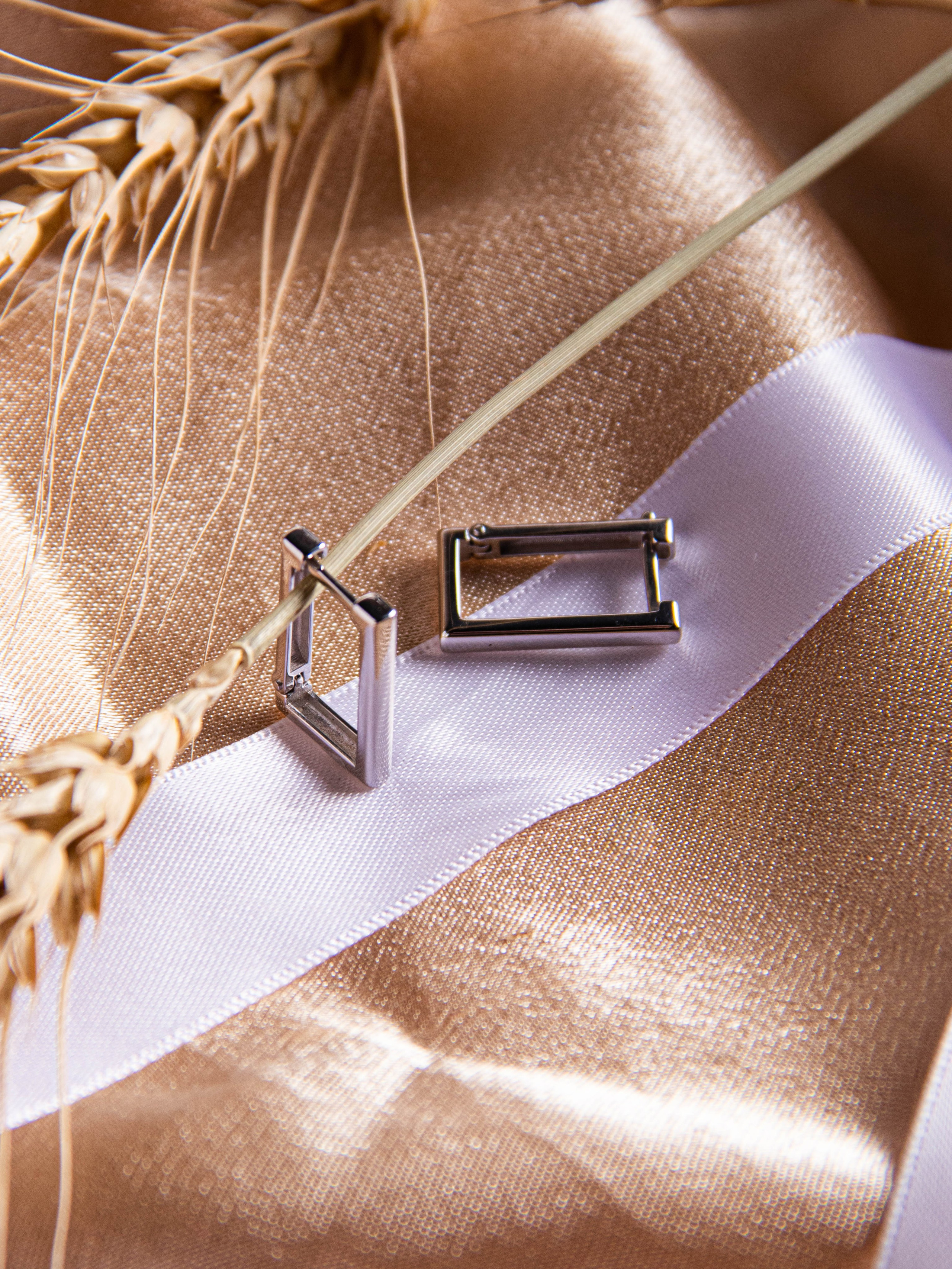 Серьги серебро. «Матрица»