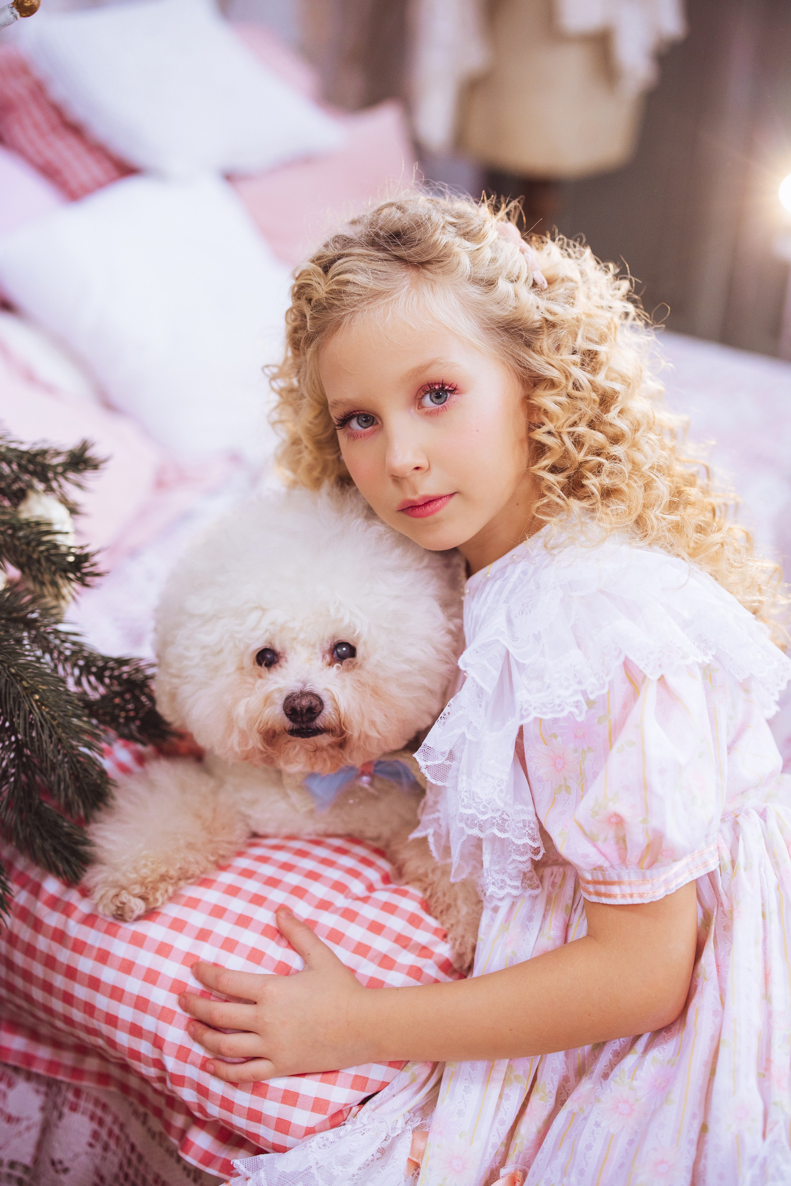 Новогодняя фотосессия в стиле Винтаж. Семейный и детский фотограф в Краснодаре Анна Трашкова