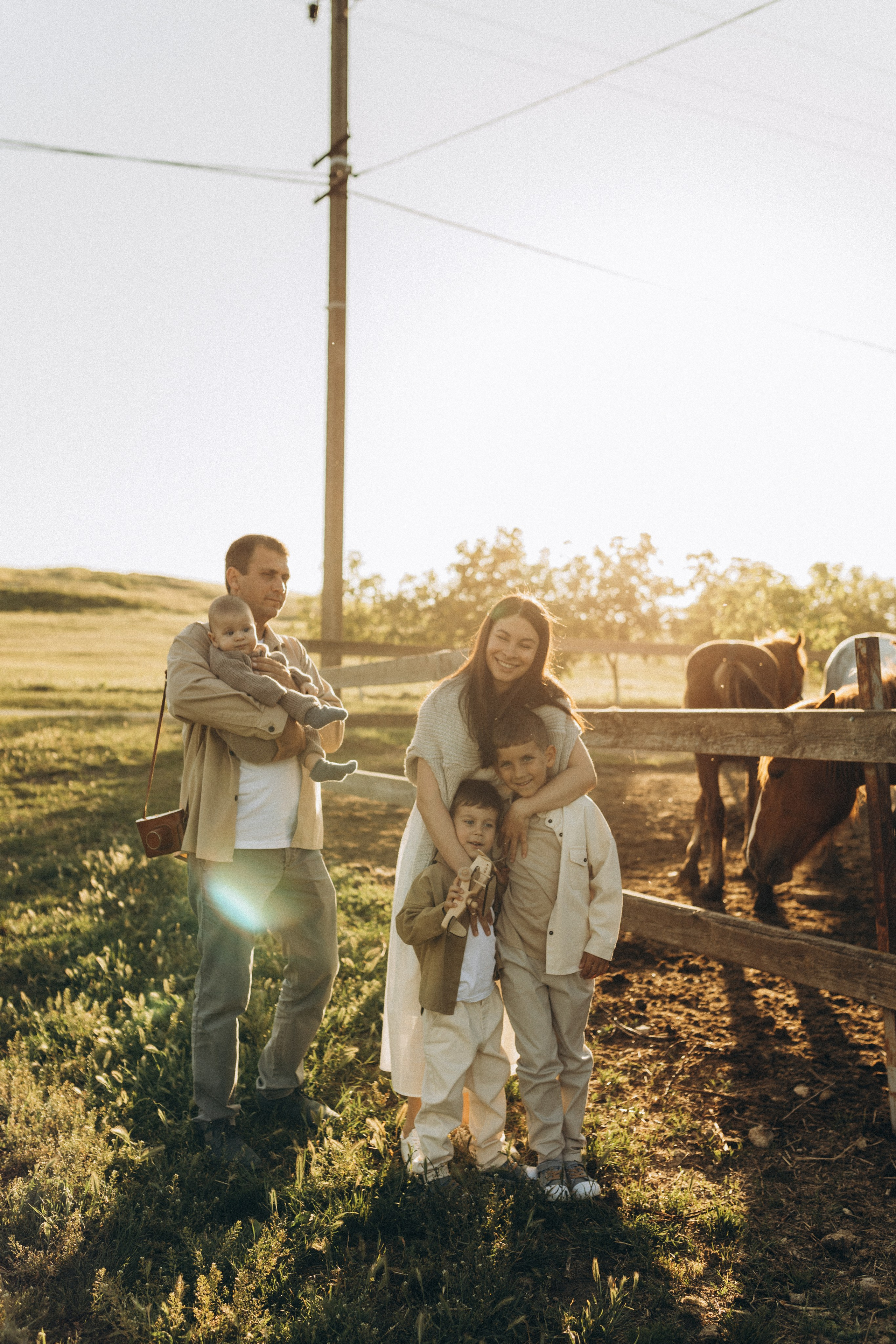 Закат на ферме. Семейный фотограф в Новороссийске и Анапе Александра Яковлева