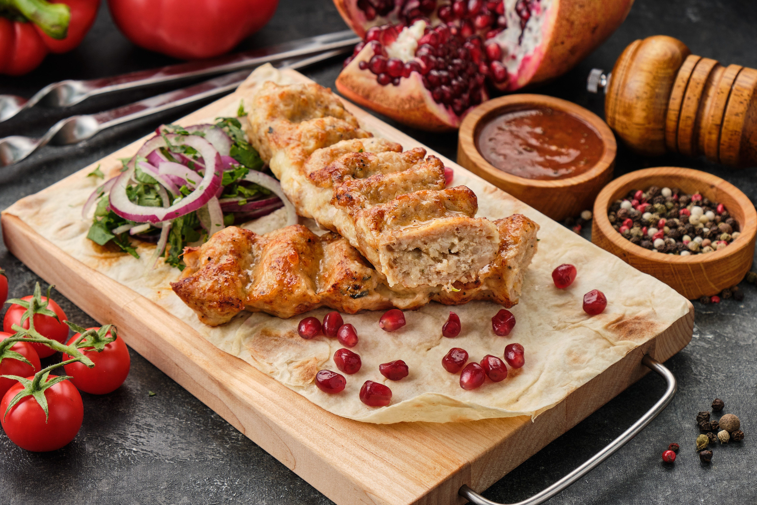 Food Photography of Shashlik and Georgian Cuisine for Delivery | Food Photographer Tbilisi. Commercial Photographer Tbilisi | Food & Product Photography | Vitaly Gorbachev