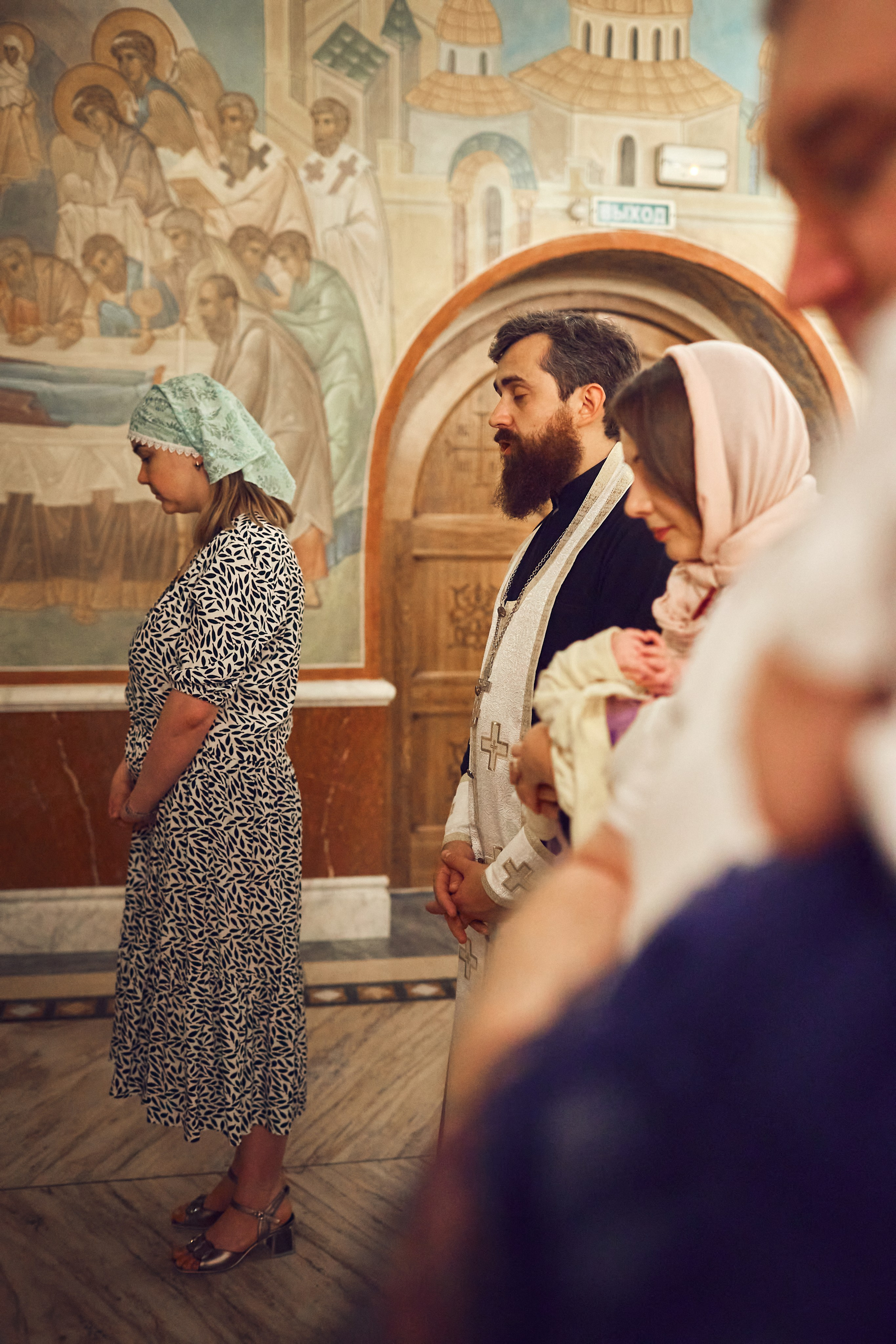 Таинство Крещения. Фотограф Москва|Ясенево Яна Новокрещенных