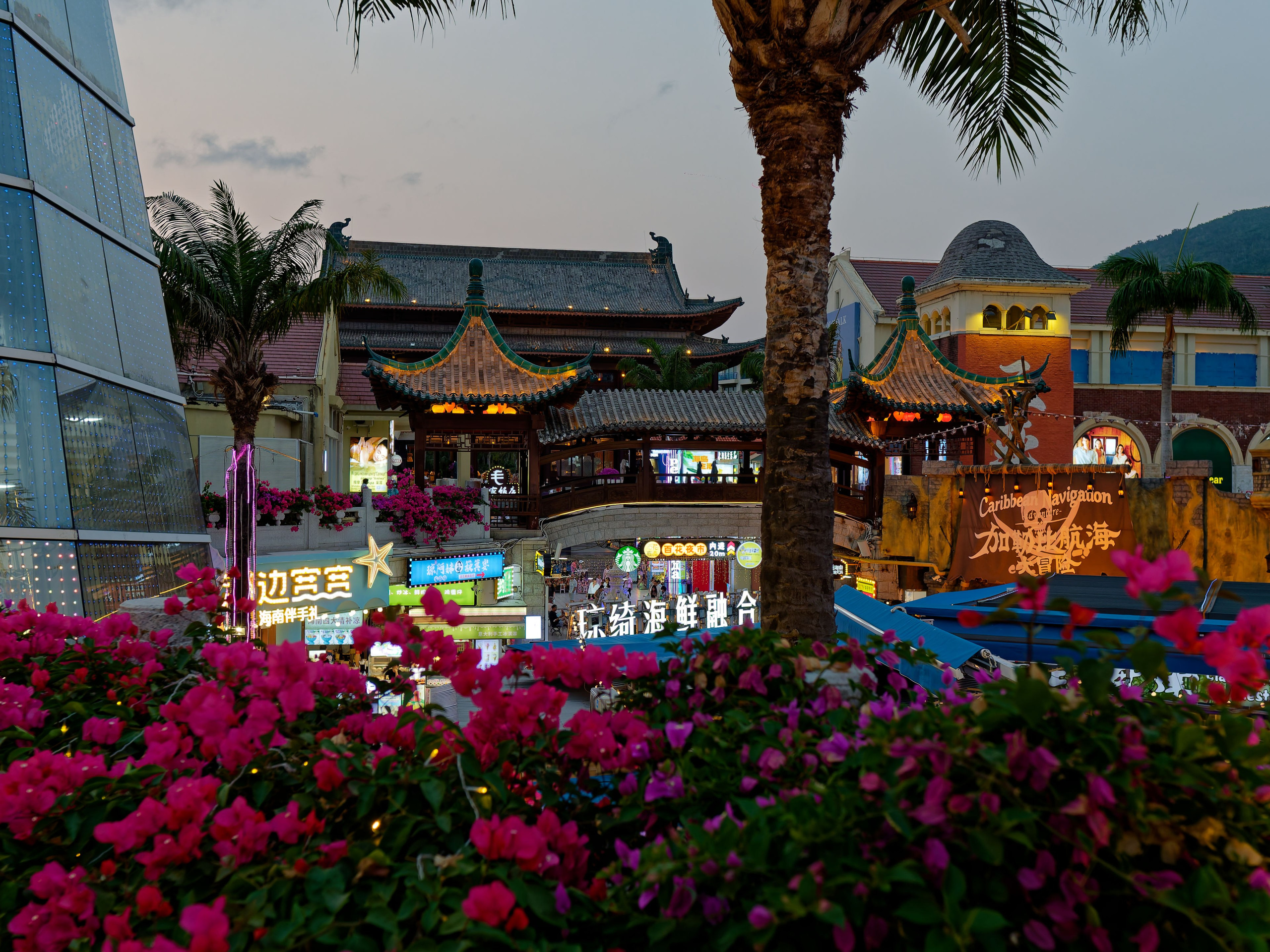 Хайнань 2026, Большой ночной базар в Ялунване. Фотопрогулки по Миру