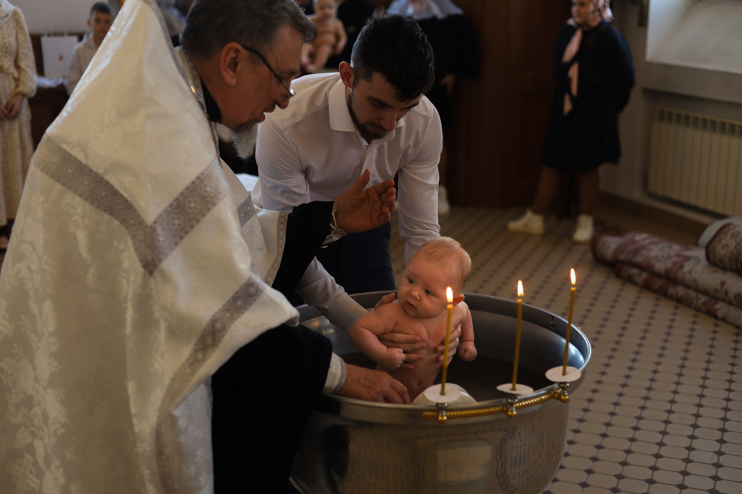 Таинство крещения. Фотограф новорожденных Саратов