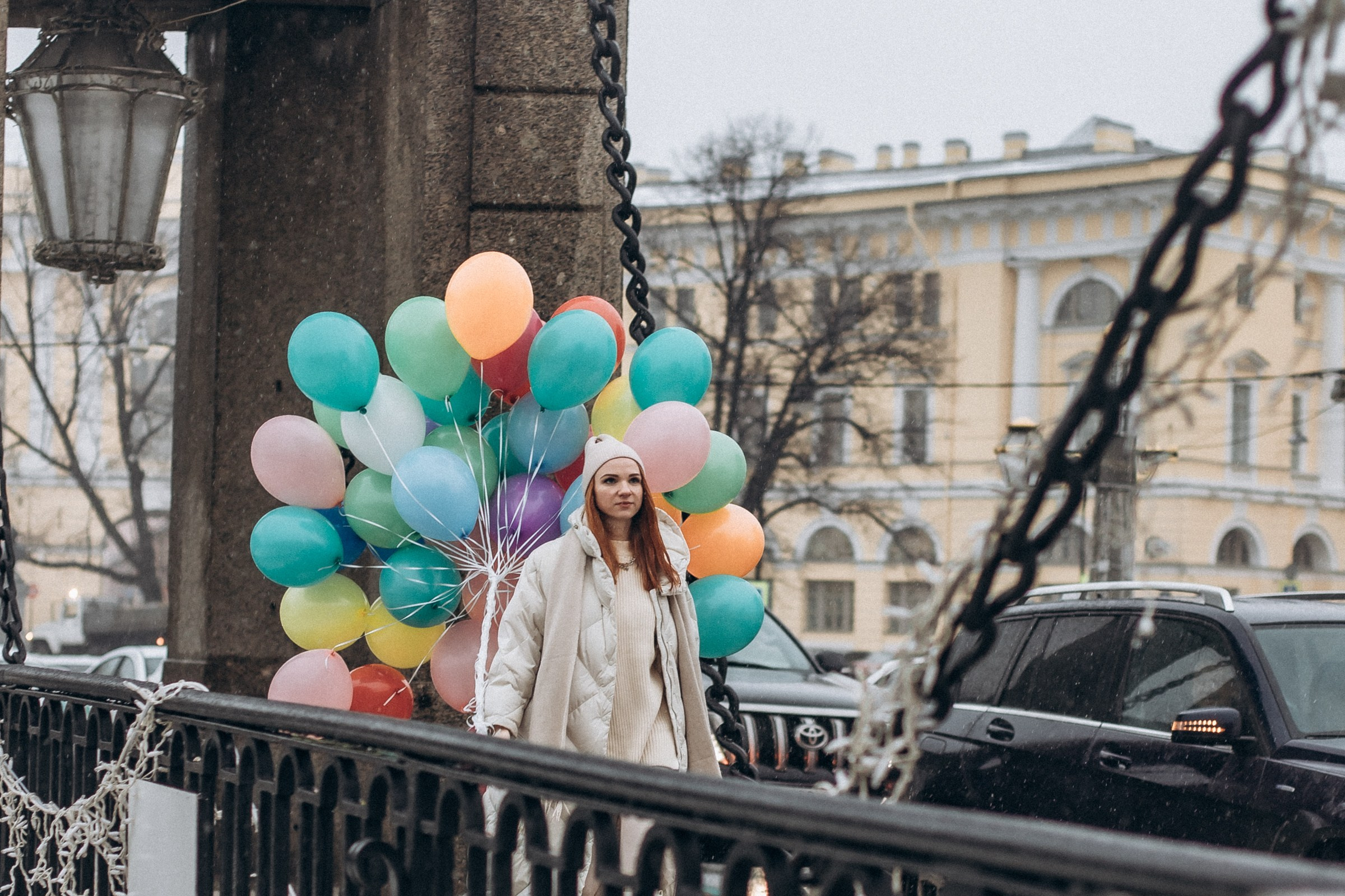 Вера в феврале. Фотопрогулка в Петербурге. Индивидуальный и семейный фотограф в Санкт-Петербурге