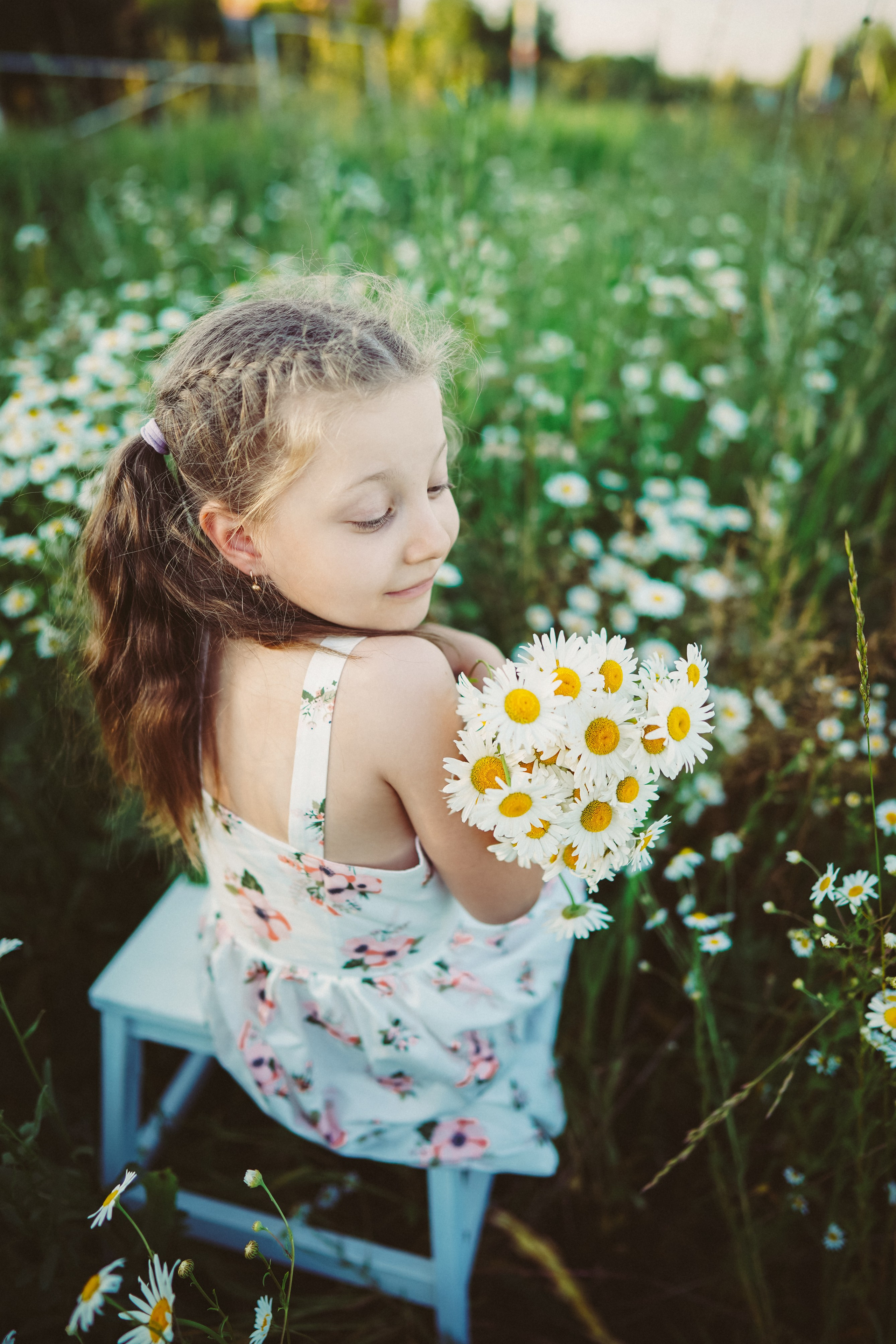 Аня и Даша в ромашках. Семейный и детский фотограф в Москве (Тинао) Галкина Алевтина