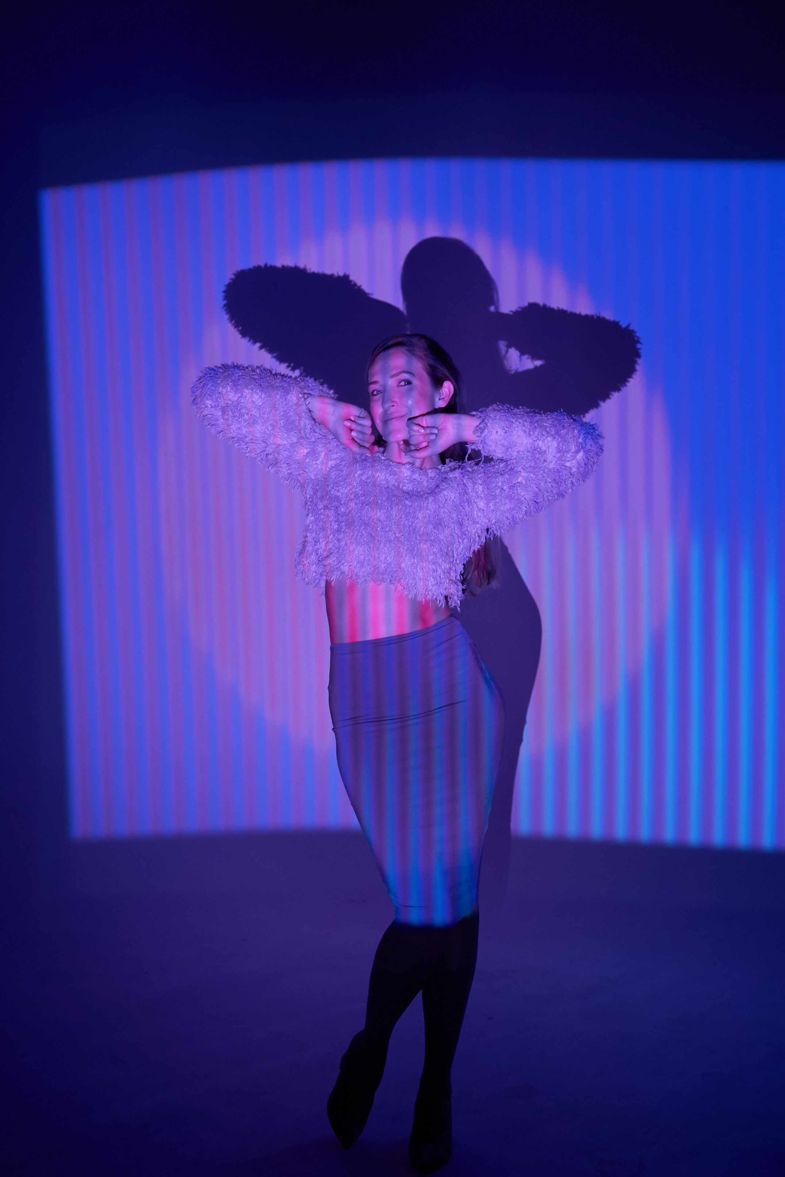 Фотосессия с проектором. Фотограф Serg Nekraov. Фотосъемка Москва и МО