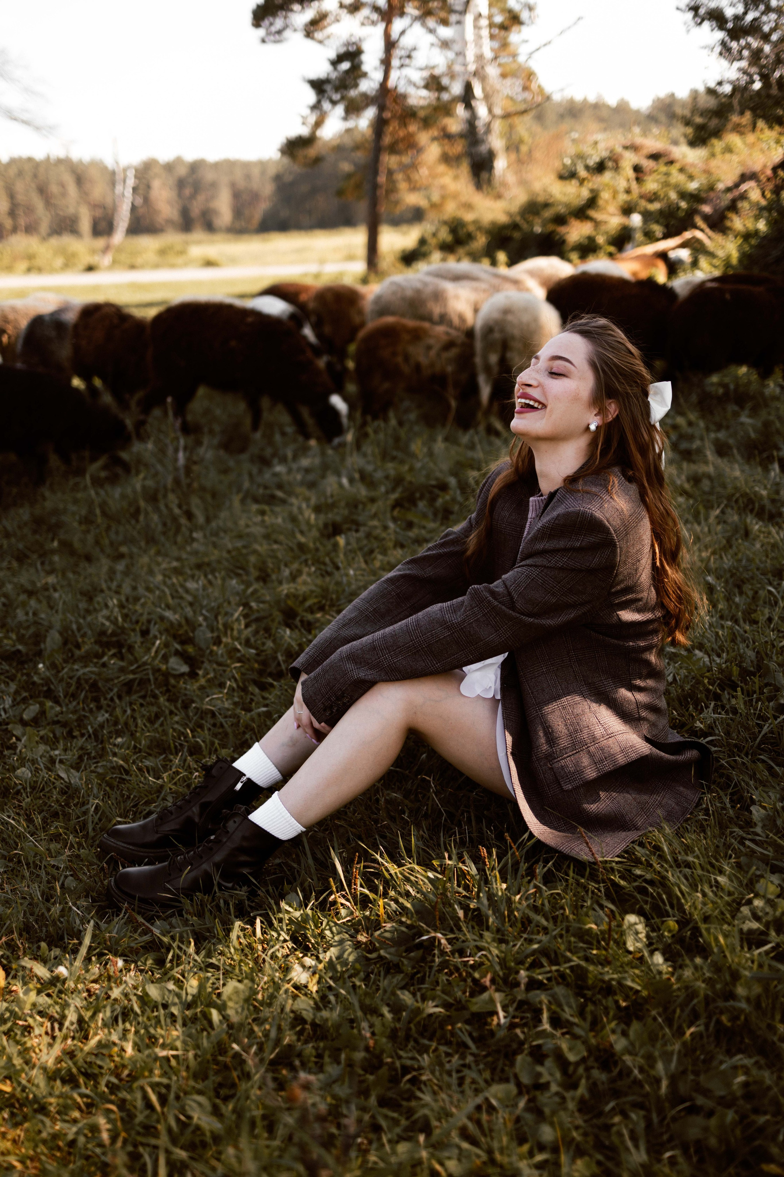 Фотосессия с овечками для Ксюши. Фотограф в Тюмени Башмакова Анна