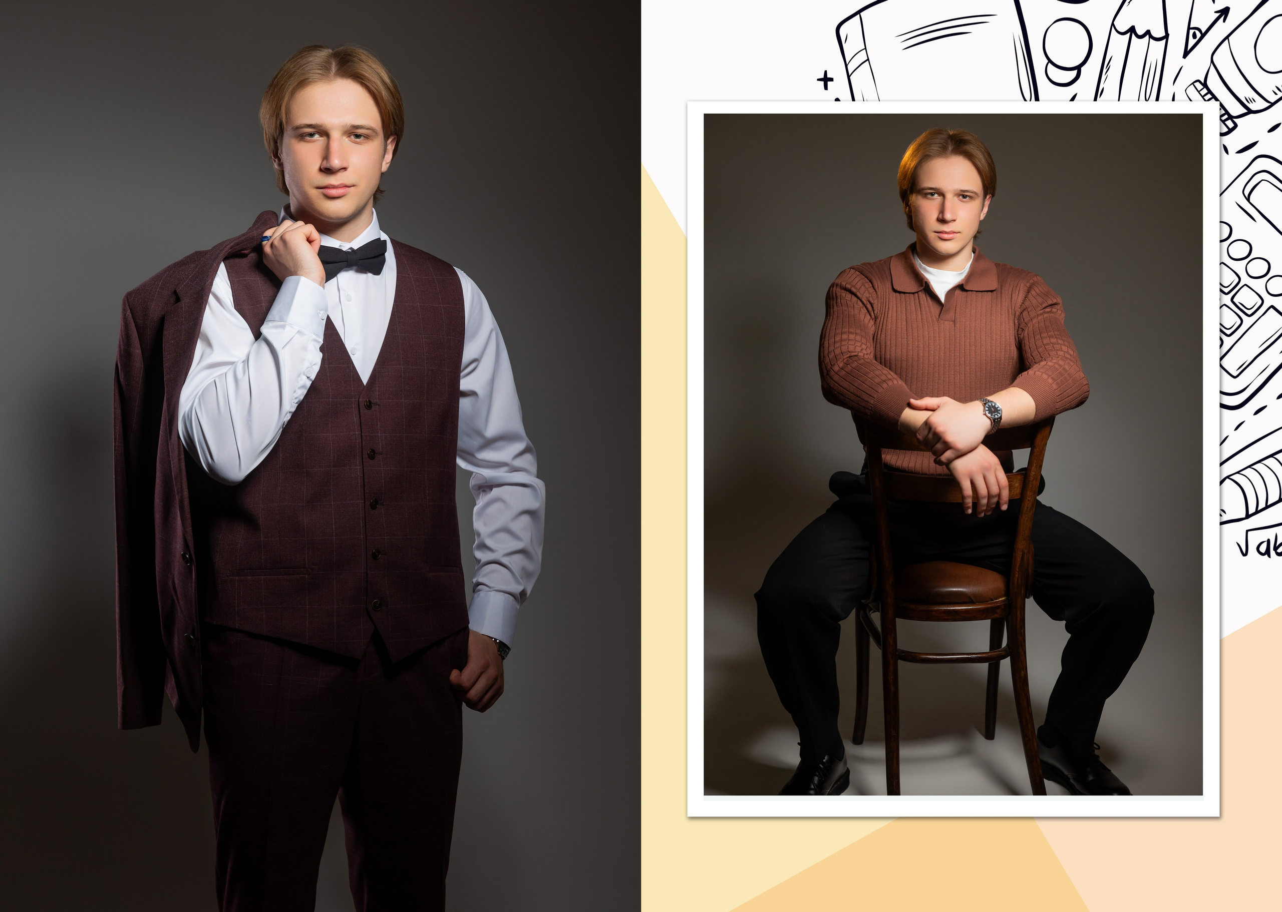 M 3200 руб. «Стандарт Оранжевый». Фотограф Петров Александр Свадьбы, Съемка в студии, Выпускные альбомы г. Балашов