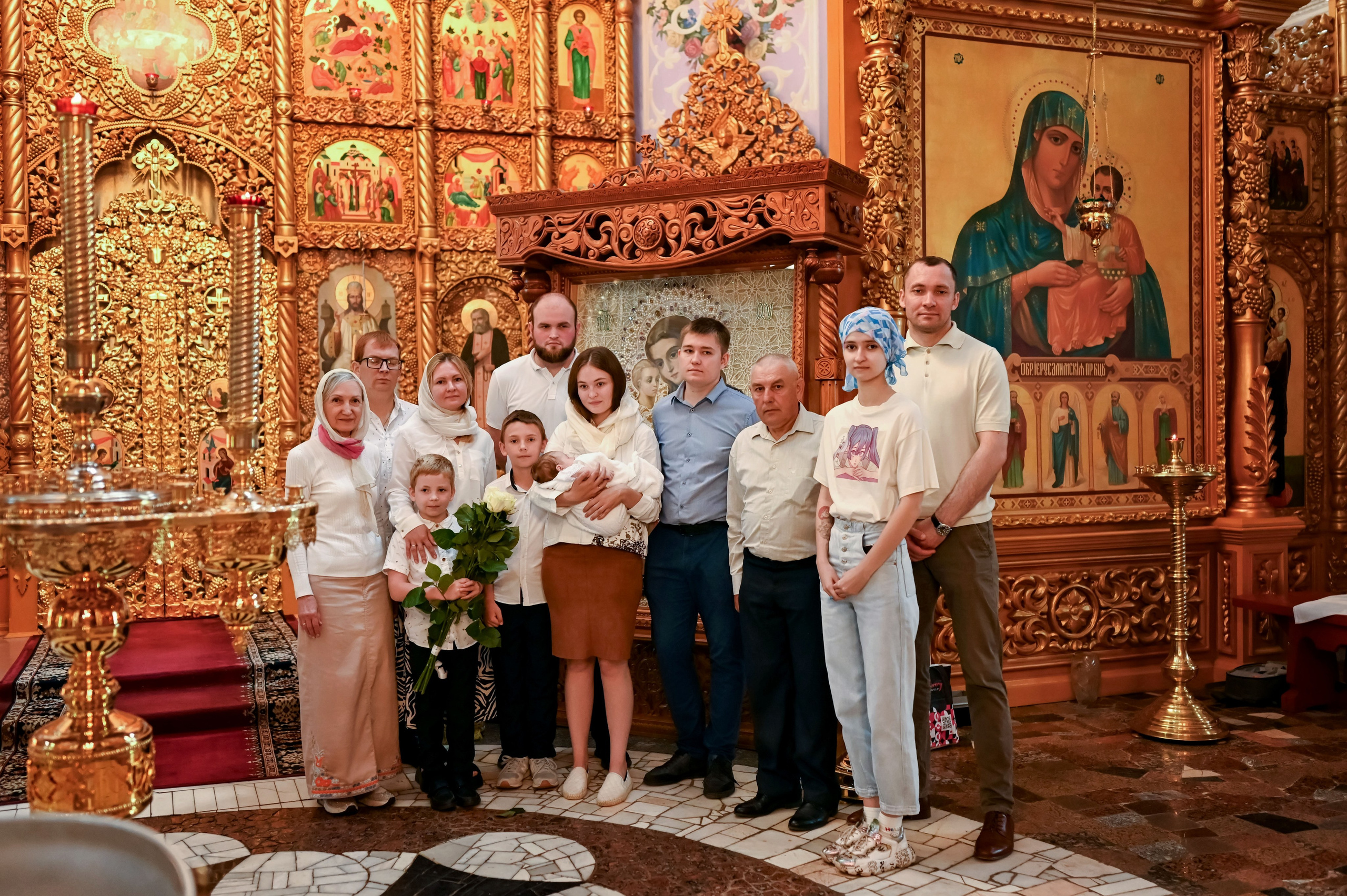 Крещение мл. Фотинии. Семейный фотограф в г. Воскресенск Наталия Молева