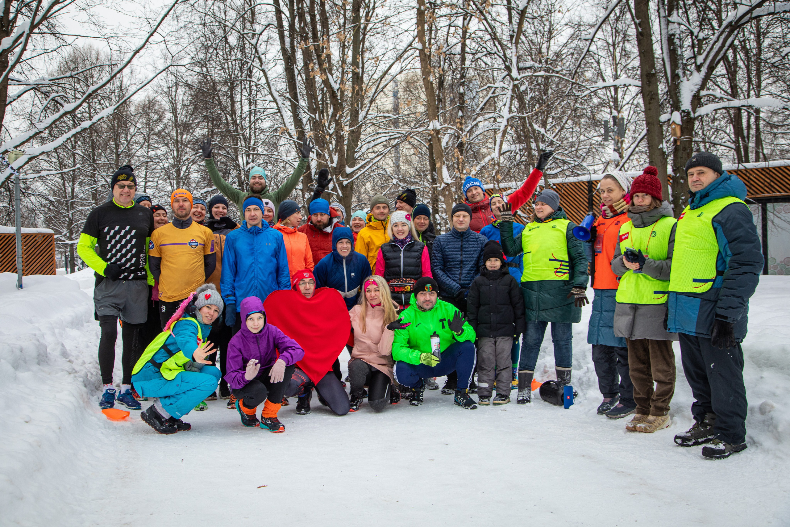 5 вёрст в Тушино, День влюбленных, 91 забег, 17 февраля 2024 г. Фотограф Сергей Ловкий
