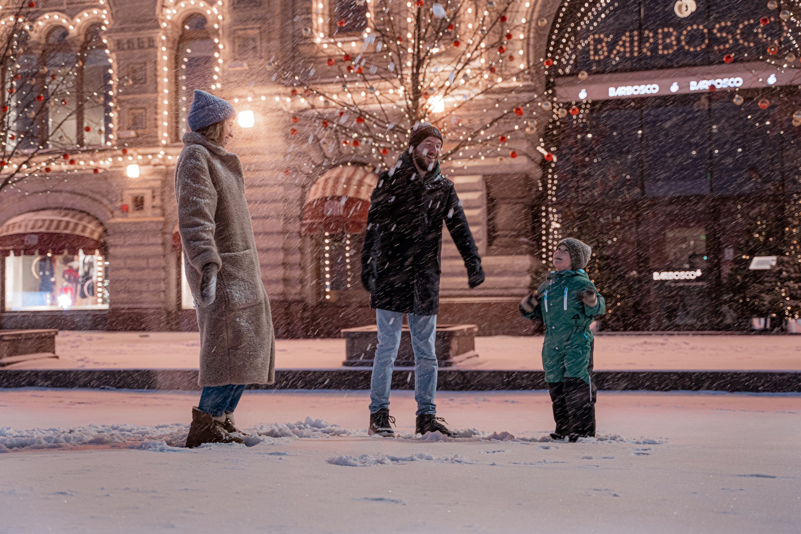 Зимнее утро на Красной площади. Портретный фотограф в Москве Юлия Красовская