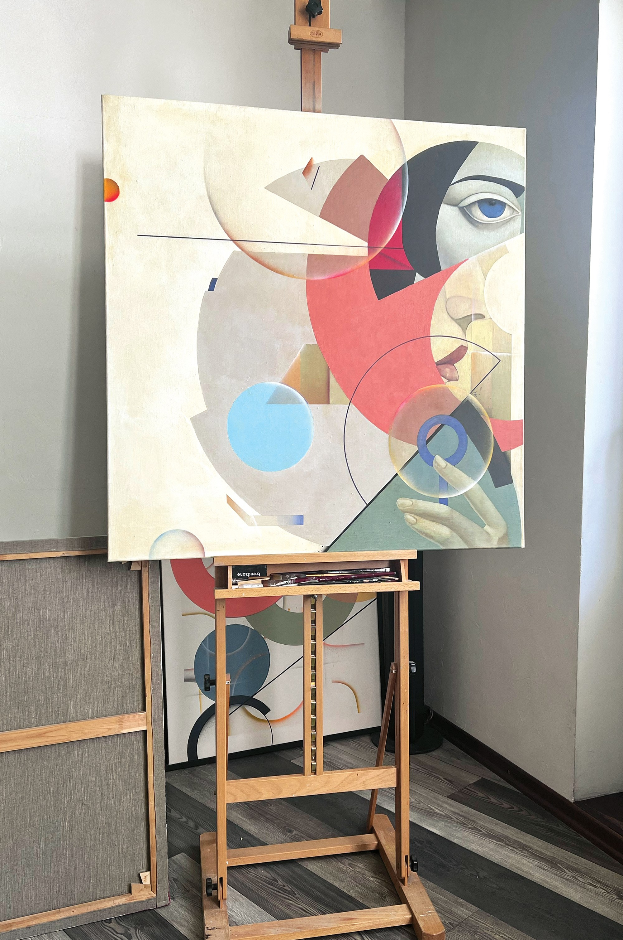 Парящие. Художник-абстракционист Ольга Рикун. Москва