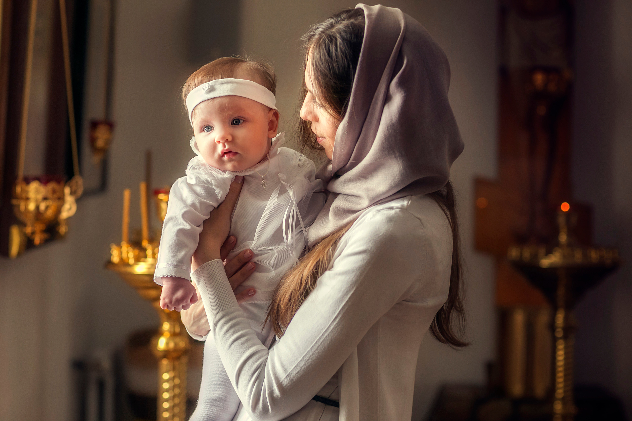 Крещение. Семейный и детский фотограф в Москве и по всей России Храпова Юлия