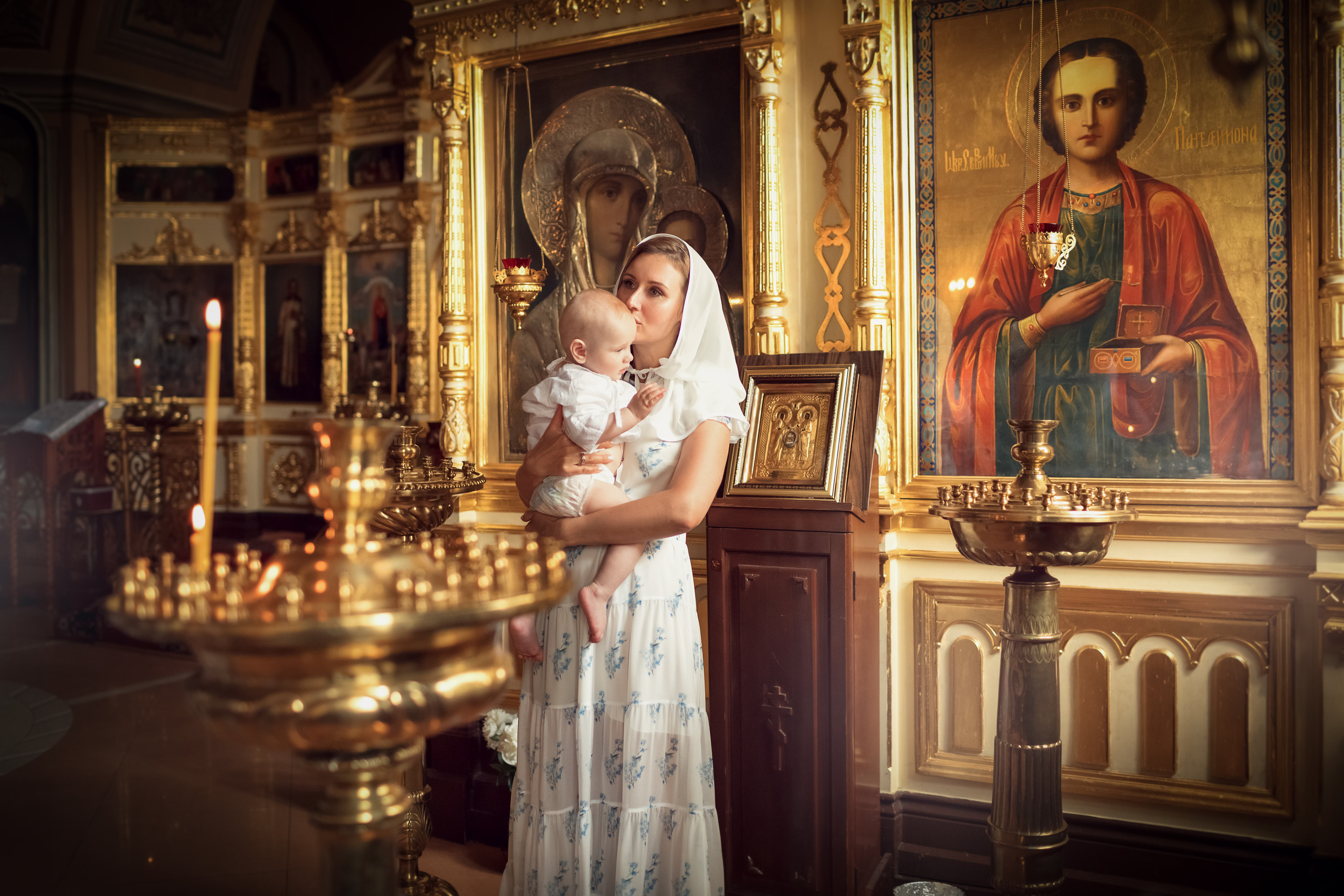 Крещение. Семейный и детский фотограф в Москве и по всей России Храпова Юлия