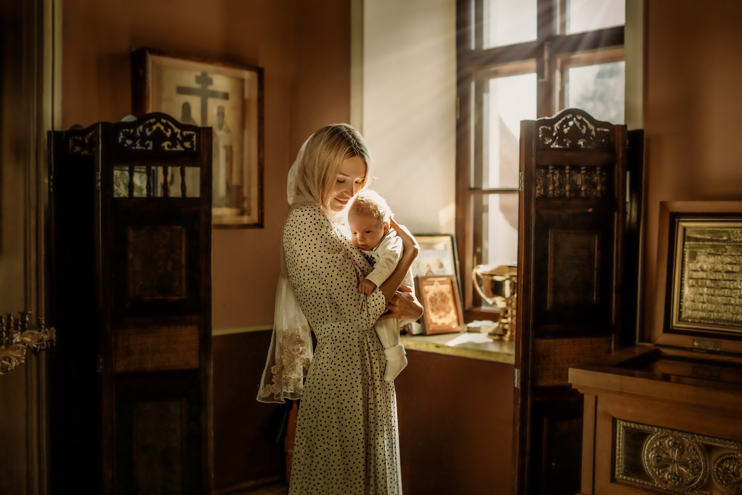 Крещение. Семейный и детский фотограф в Москве и по всей России Храпова Юлия