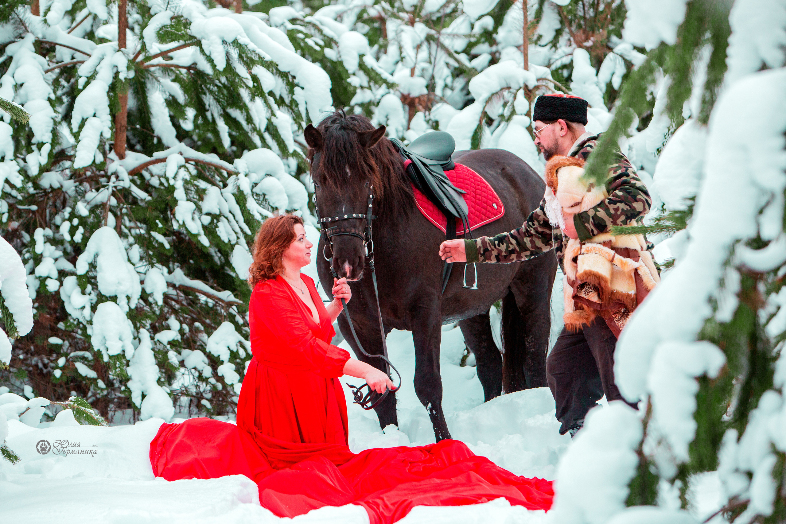 Съёмки с лошадьми. Фотограф-анималист Юлия Германика