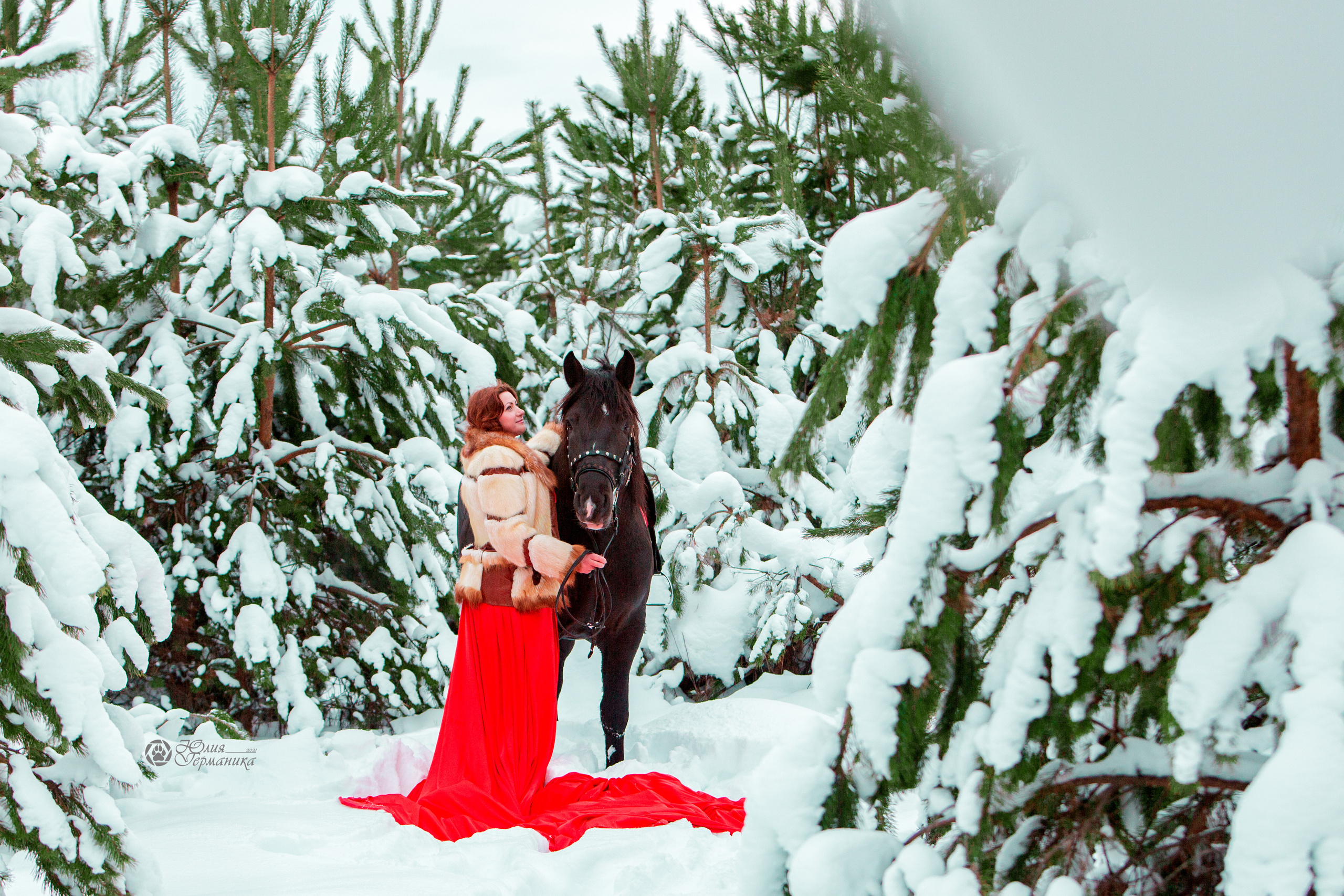 Съёмки с лошадьми. Фотограф-анималист Юлия Германика