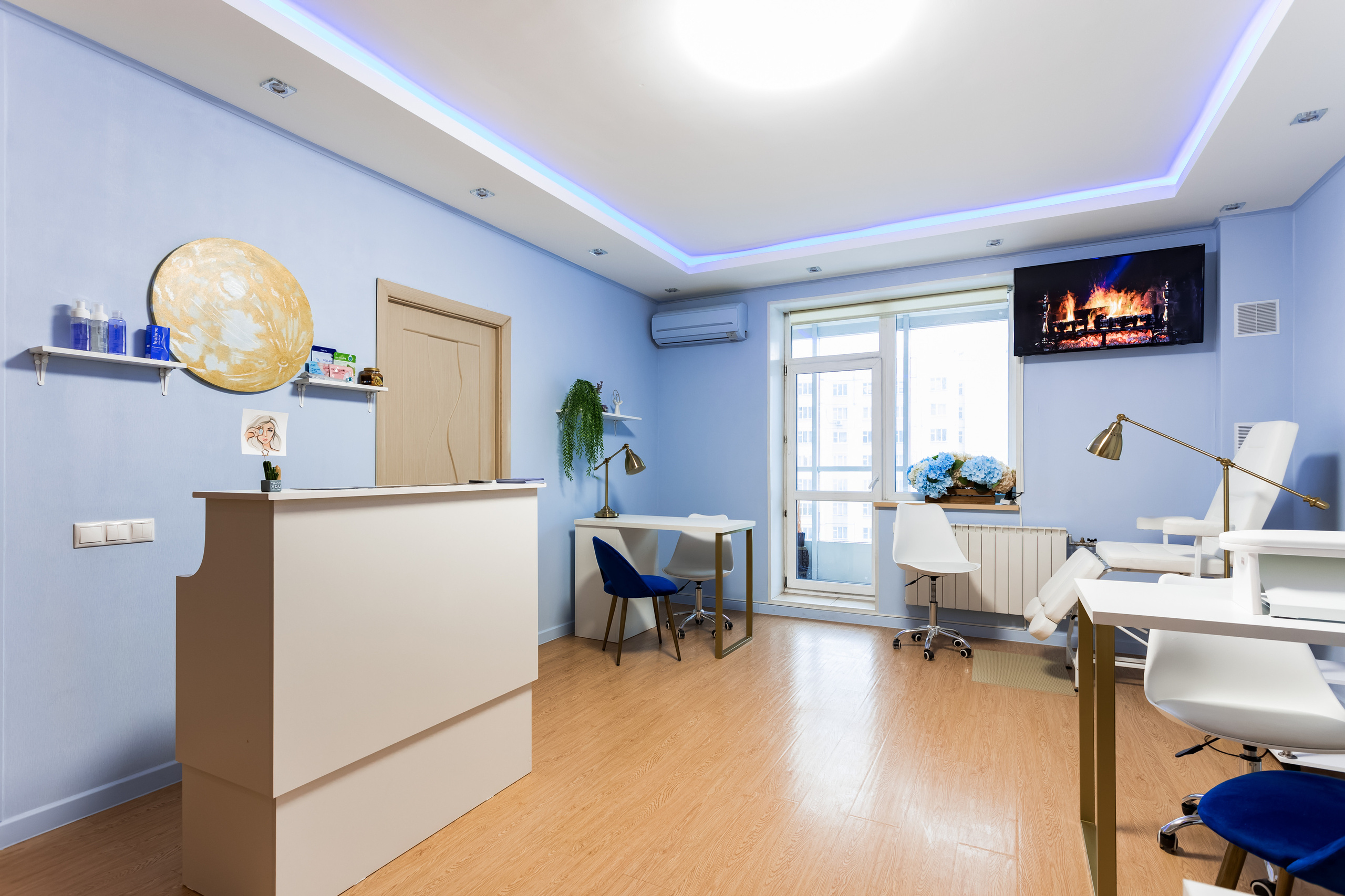 Съемка интерьера для студии красоты Luna Beauty на метро Братиславская. Интерьеры, Контент, Портреты | Фотограф в Москве Дани Терно