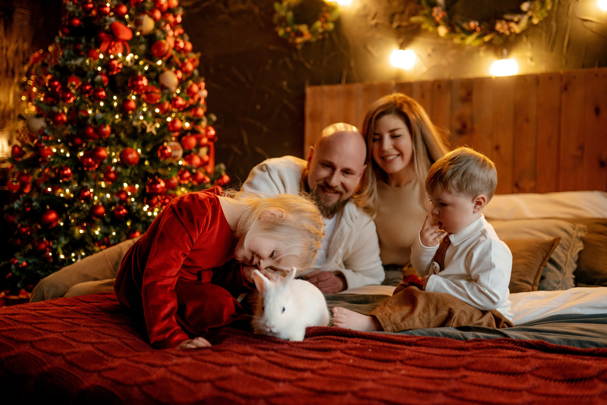 Семейная фотосессия в студии и дома Спб портфолио Насти Околот