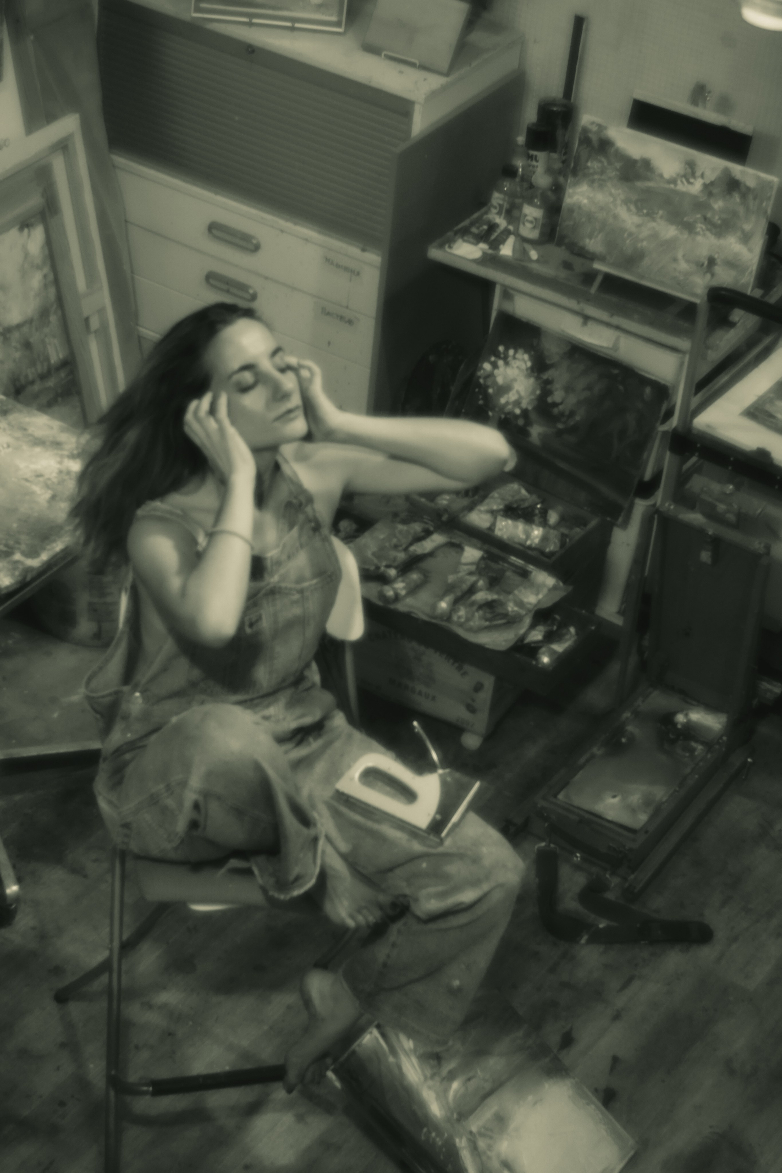 фотограф Фирсова Лиза, съёмка на монокль, Бёхово , портрет художника