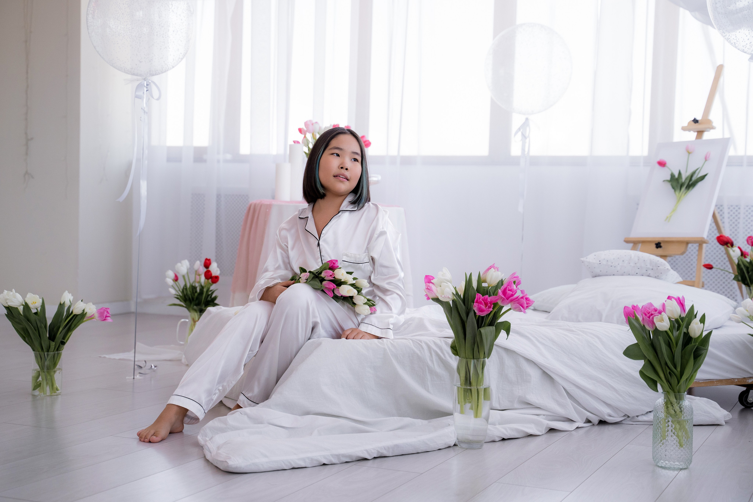 Тюльпановое настроение. Фотостудия Малина в городе Улан-Удэ. Фотограф Ирина Жарникова