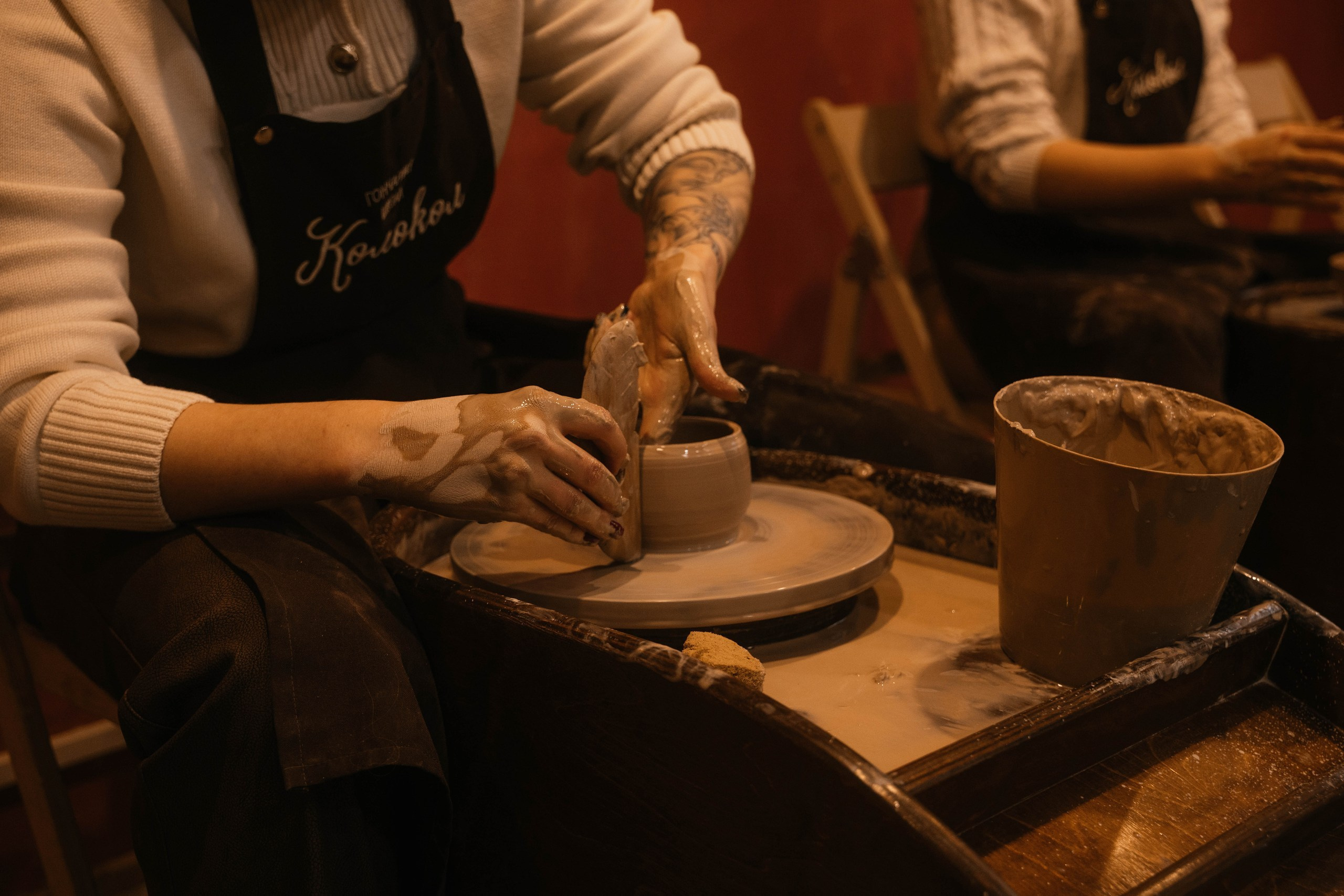 День рождения в гончарной мастерской. Свадебный, семейный фотограф в Рязани Лена Брант