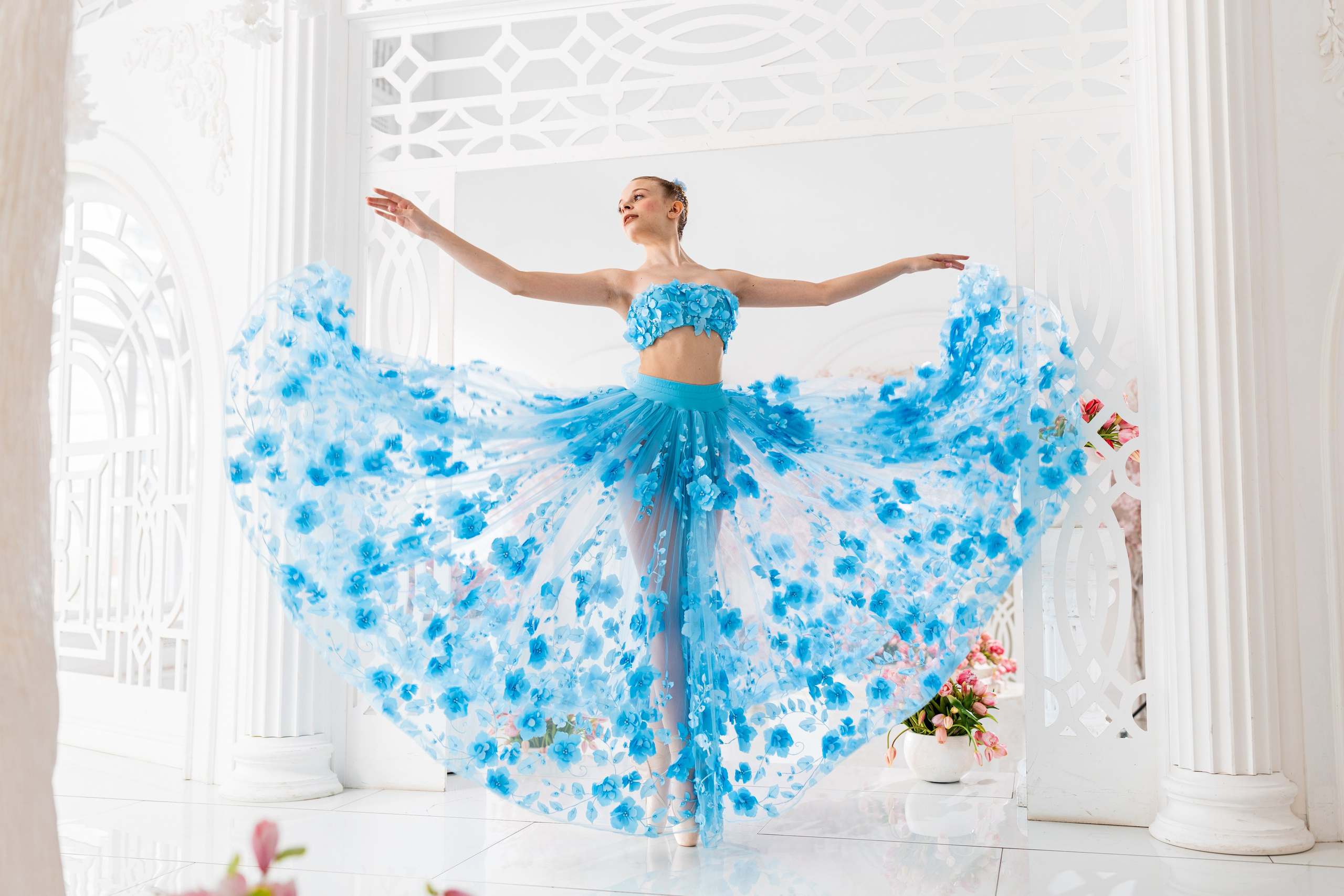 Юбка «Голубой цветок» напрокат бесплатно. Балетный фотограф Алина Ханько — Душа Балета