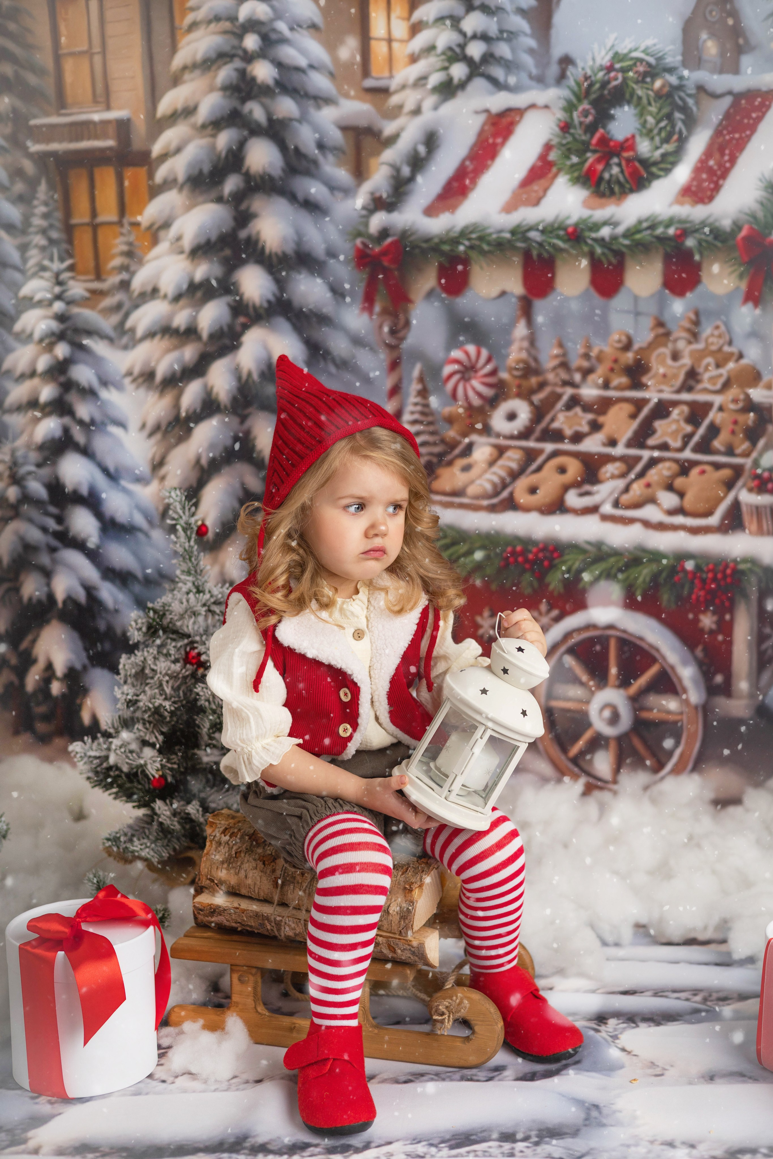 «Новогодний гномик». «Вкадре» — фотосессия новорожденных Тула | детский фотограф в Туле