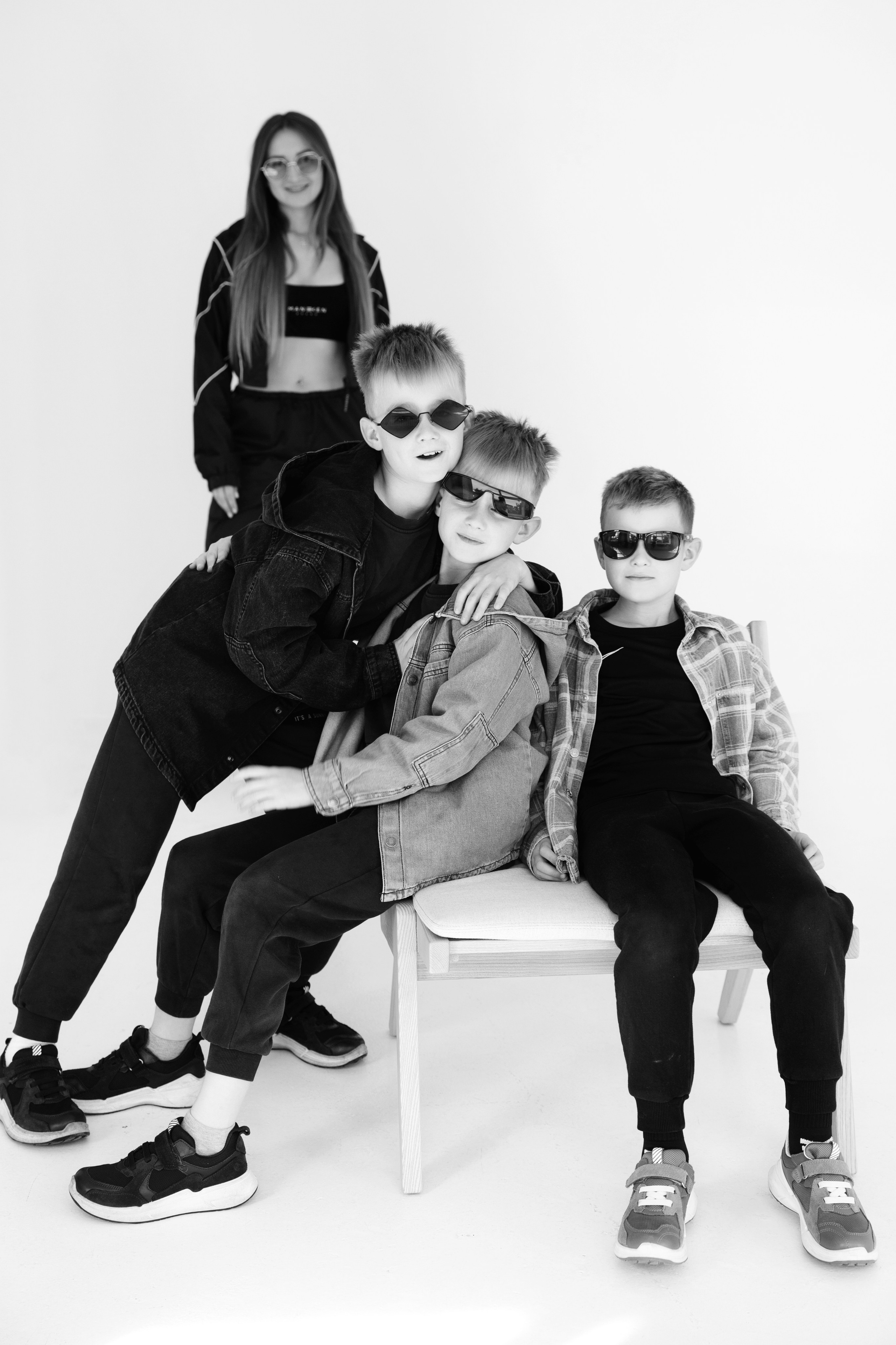 Съемка двойняшек в студии. Да еще и плюс один!. Фотограф новорожденных, детский фотограф  Москва.Семейная съемка Москва. Семенова Анна