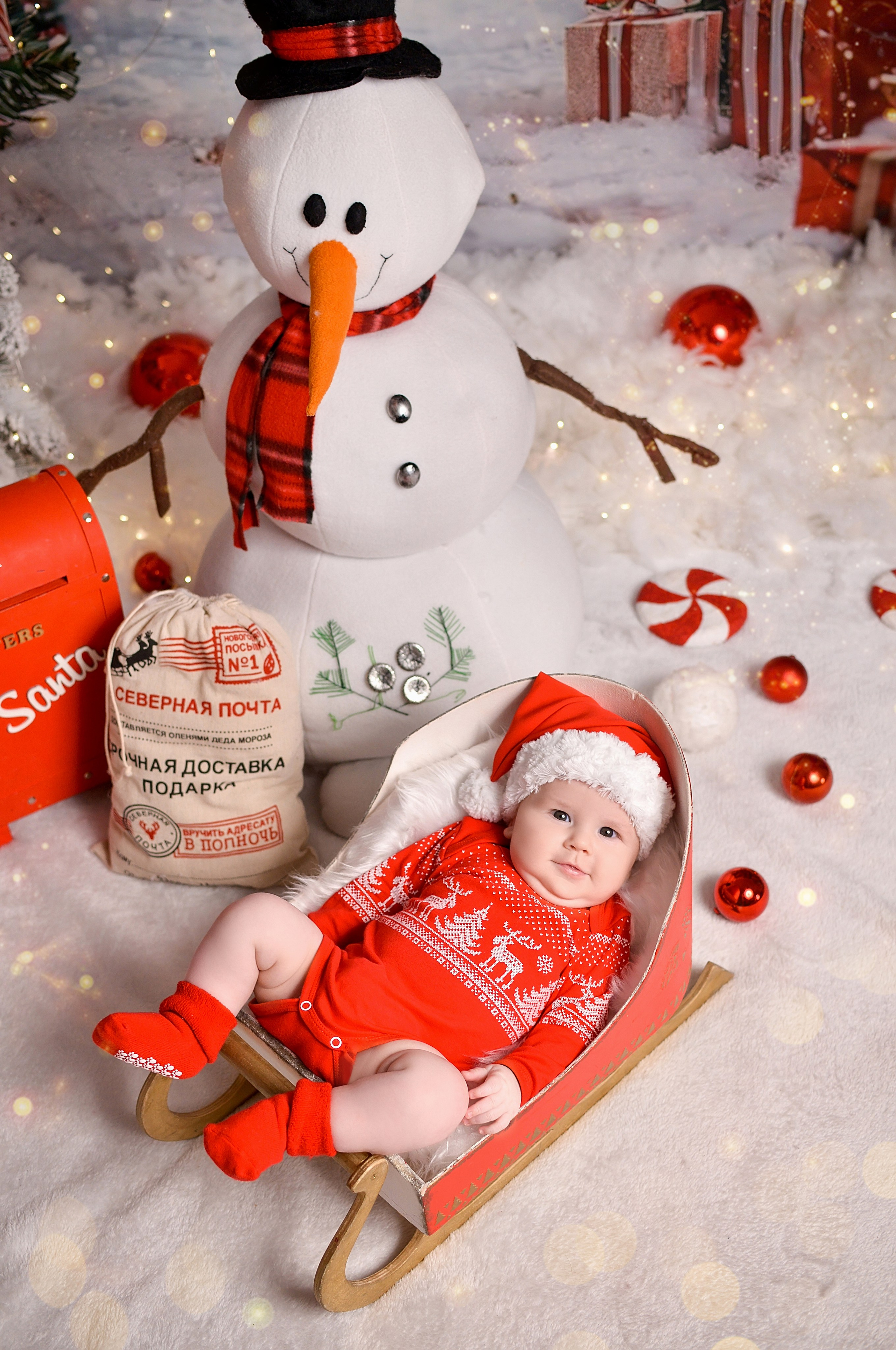 Новогодняя семейная фотосессия в Краснодаре 2023-2024. Фотограф новорожденных Краснодар Малышенко Надежда
