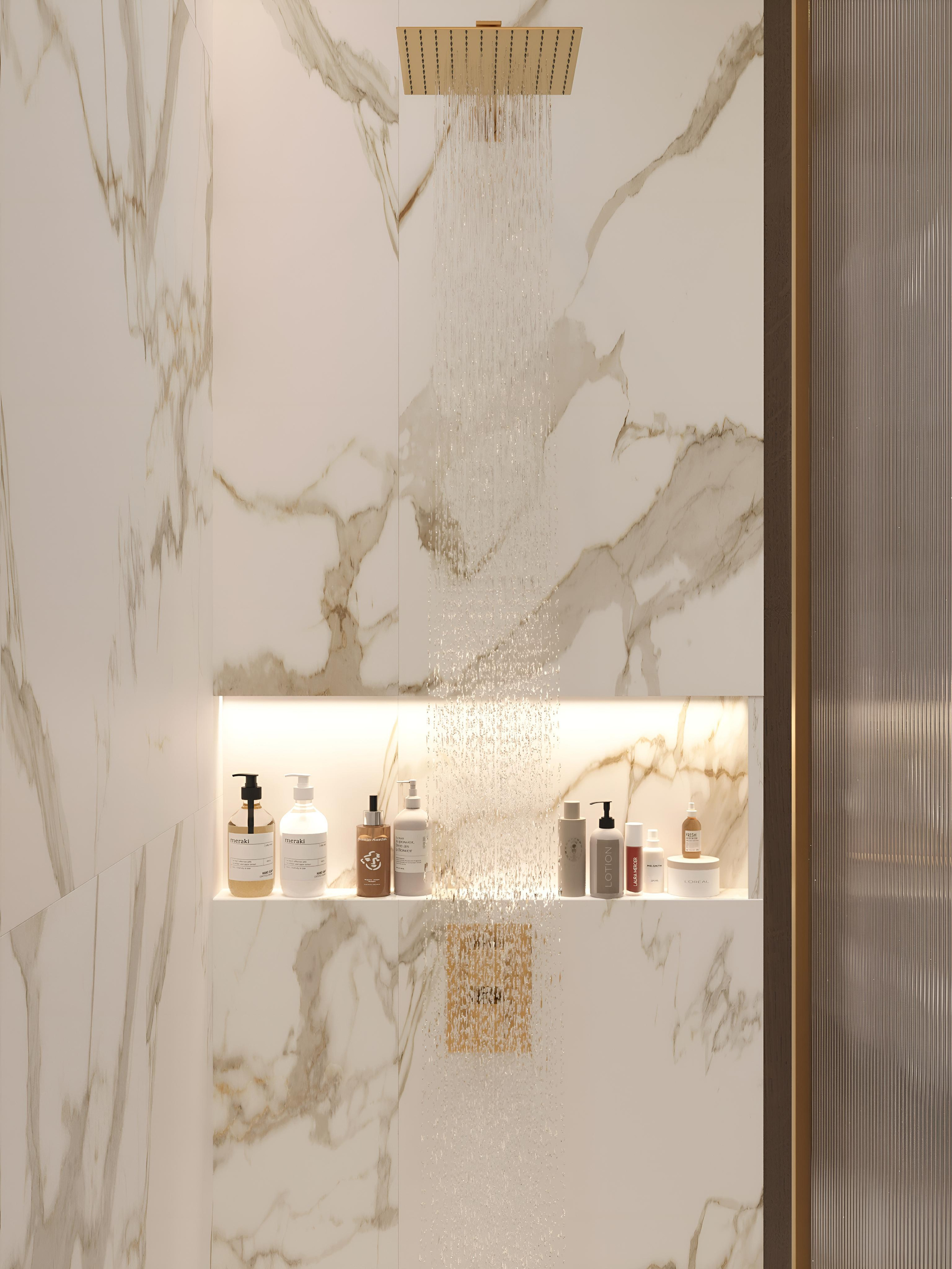 Душевая комната. 3D Визуализация интерьеров жилых и коммерческих помещений