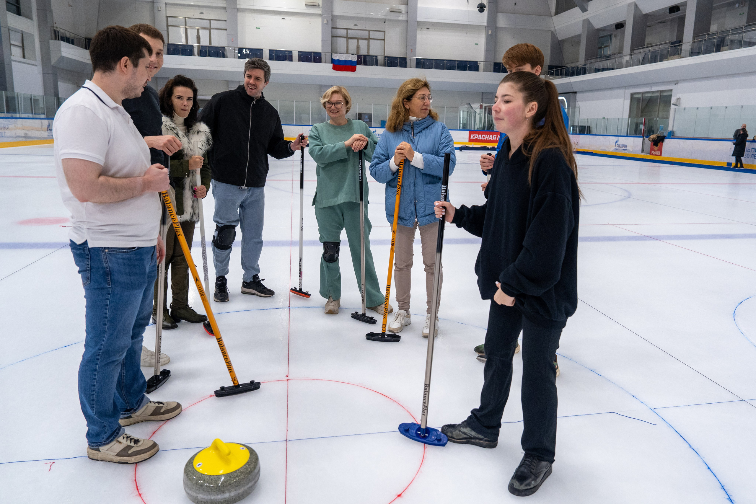 Керлинг для компании Р-Фарм. Репортажный фотограф в Красной Поляне и Сочи Павлюченко Екатерина