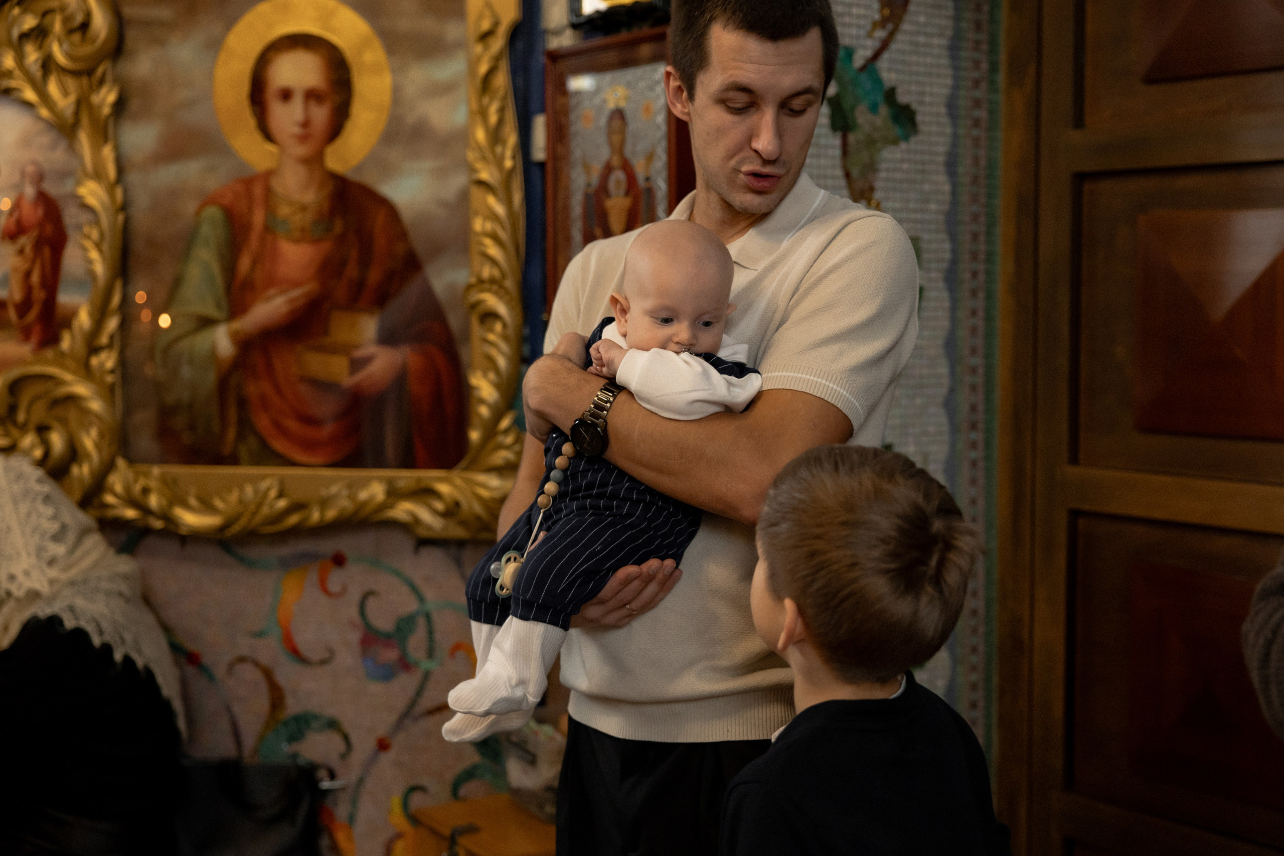 Крещение Ивана в часовне Серафима Саровского