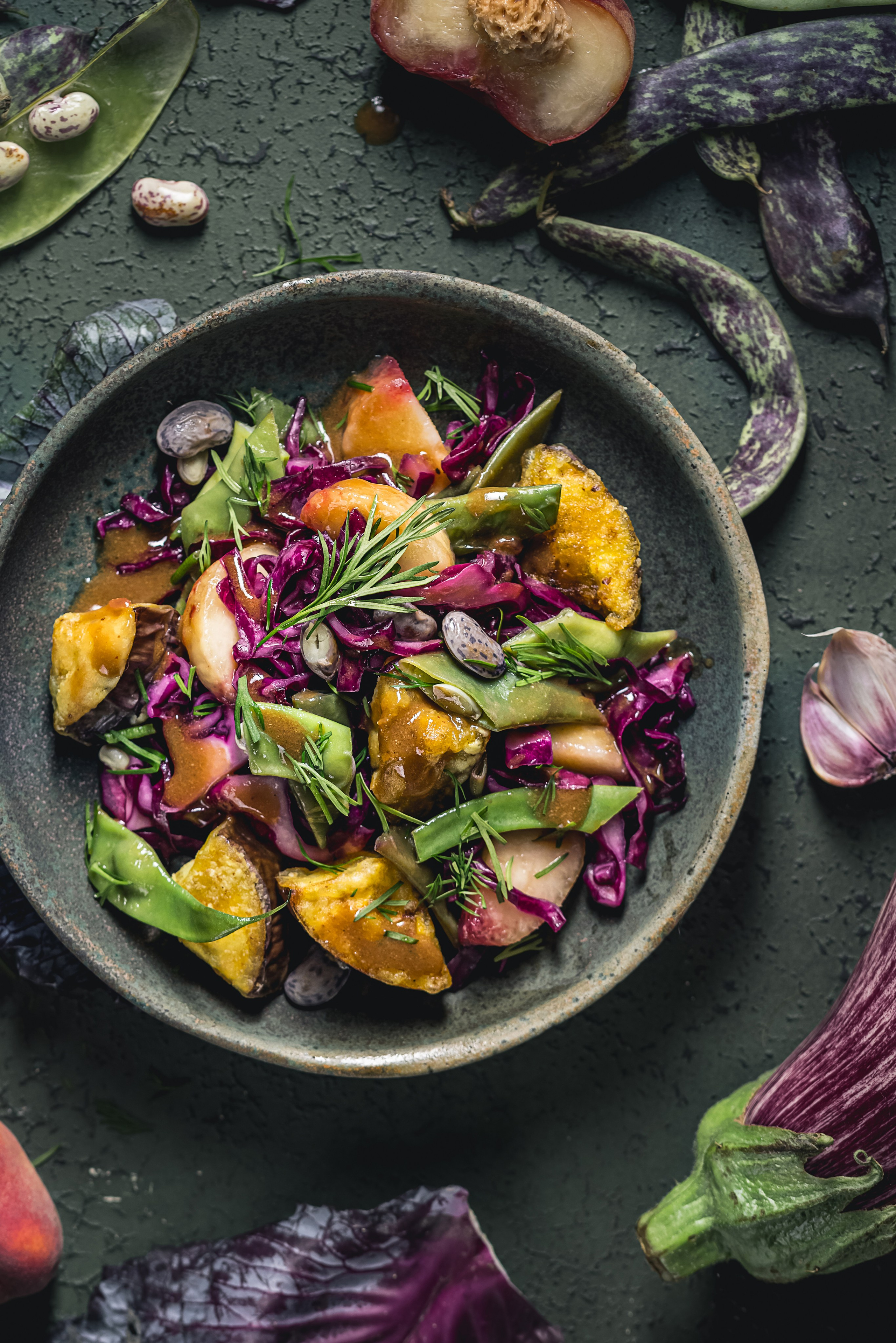 Eggplant Salad_1. Foodie Stories (гастрономические истории) рекламная фуд-фотосъёмка, Москва